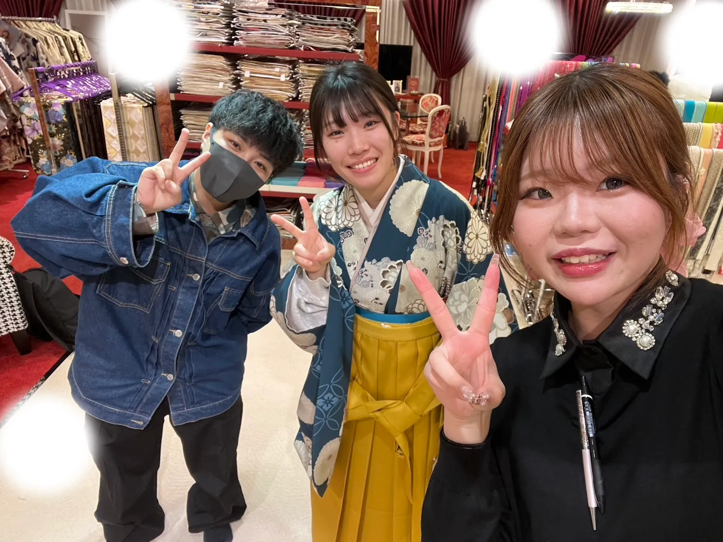 卒業式　袴　レンタル　青　古典　人気　新作