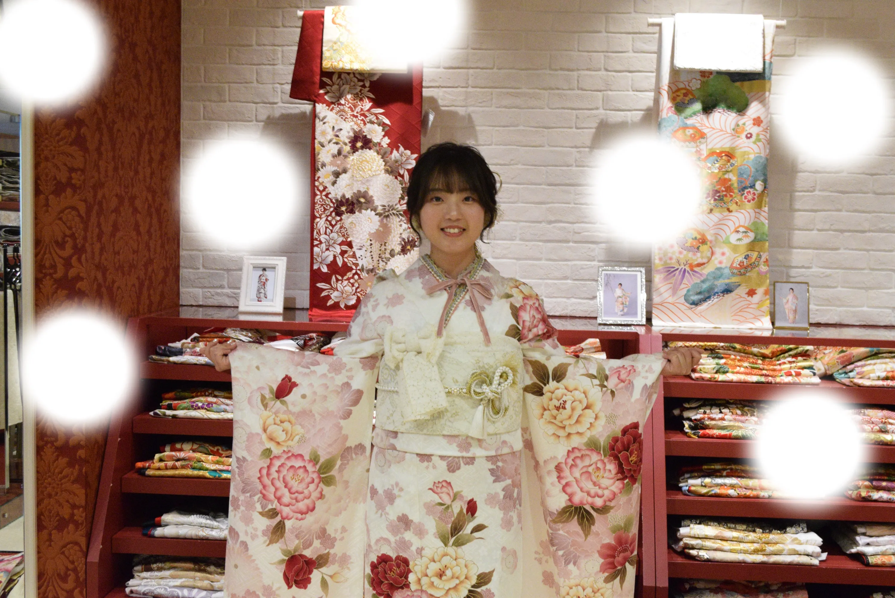 成人式　前撮り　梅田　レンタル　家族写真　可愛い　くすみガーリー　人気