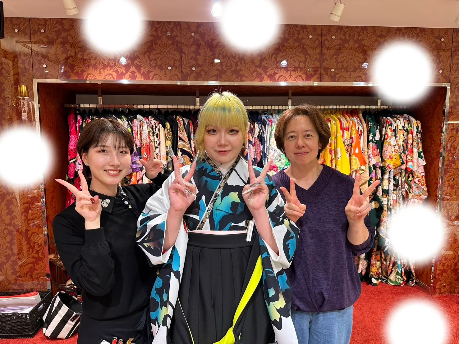 卒業式　袴　梅田　個性派　かわいい