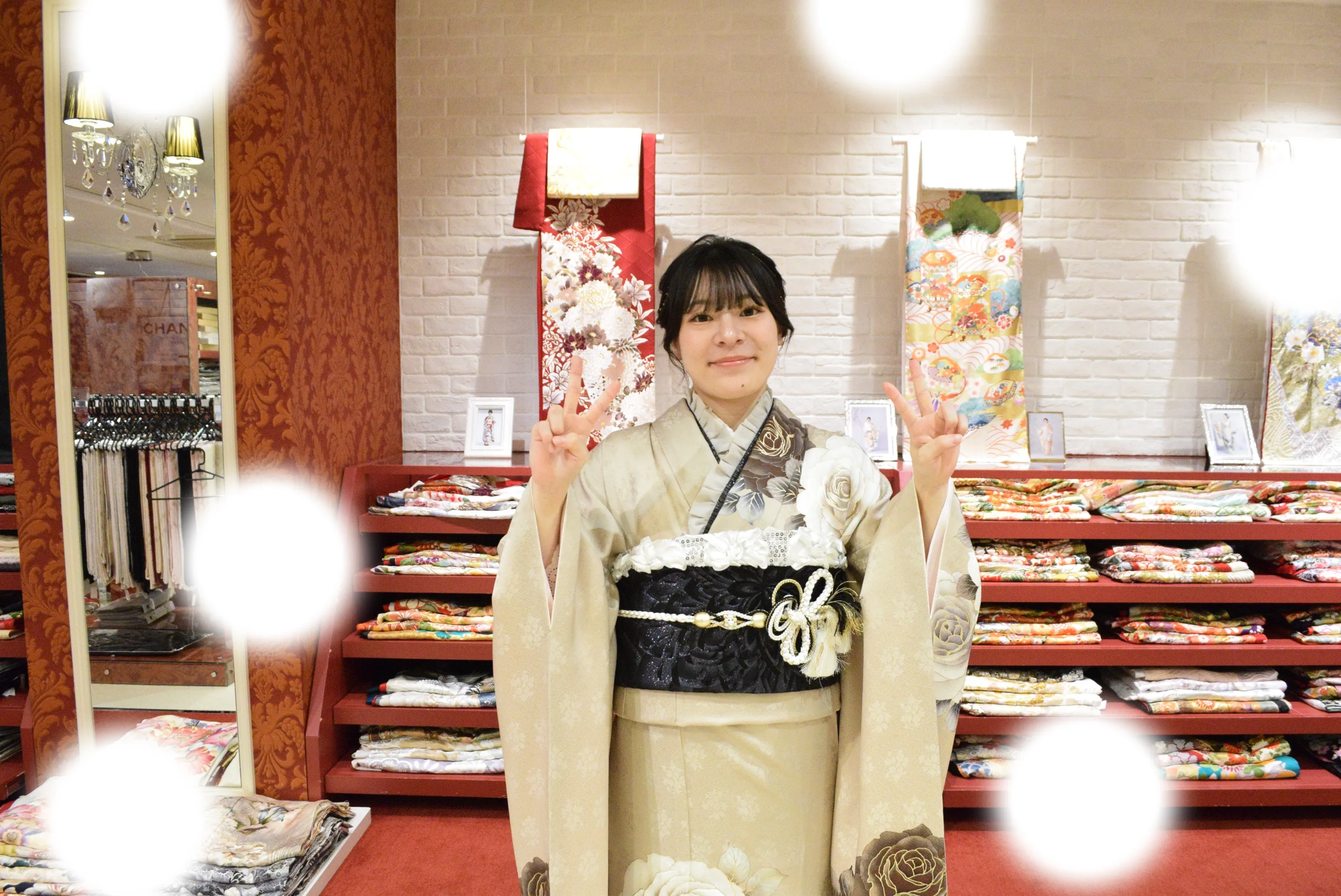 成人式　前撮り　梅田　レンタル　フォトプラン　くすみカラー　家族写真