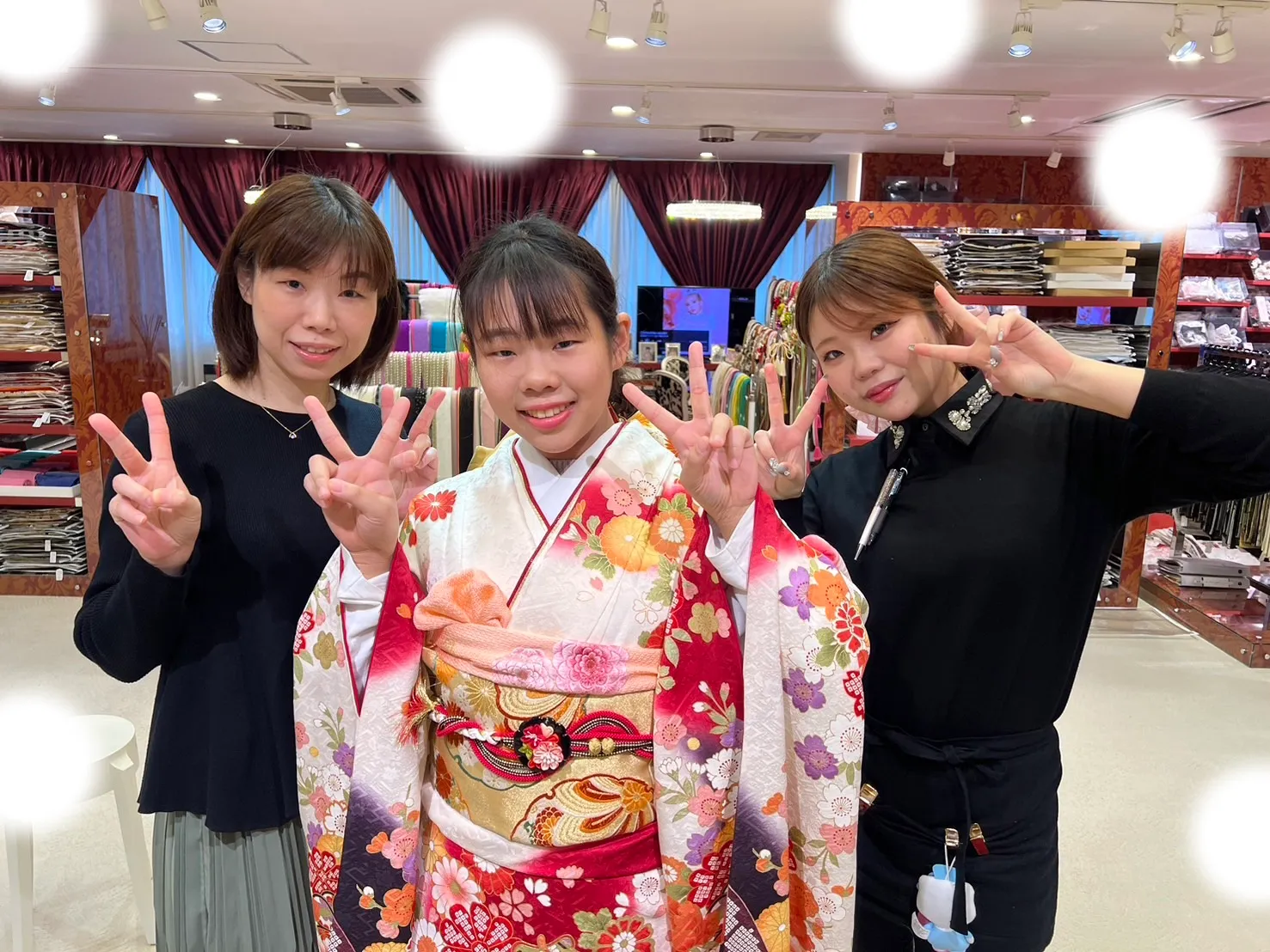 成人式　前撮り　梅田　レンタル　赤色古典　人気　写しま