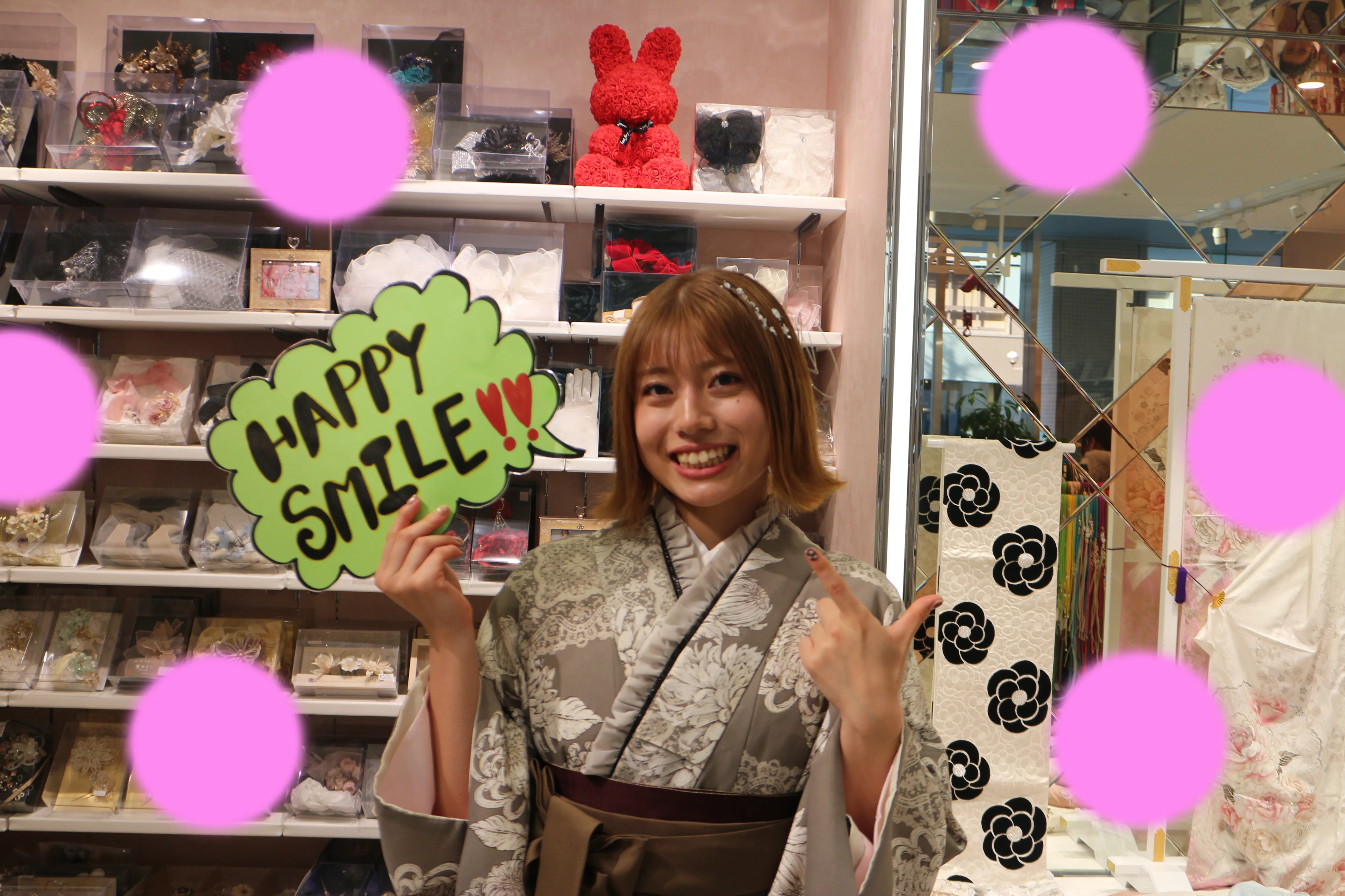 TAKAZEN神戸店　前撮り撮影会　卒業式　袴　古典　イマドキ　カワイイ　コディネート