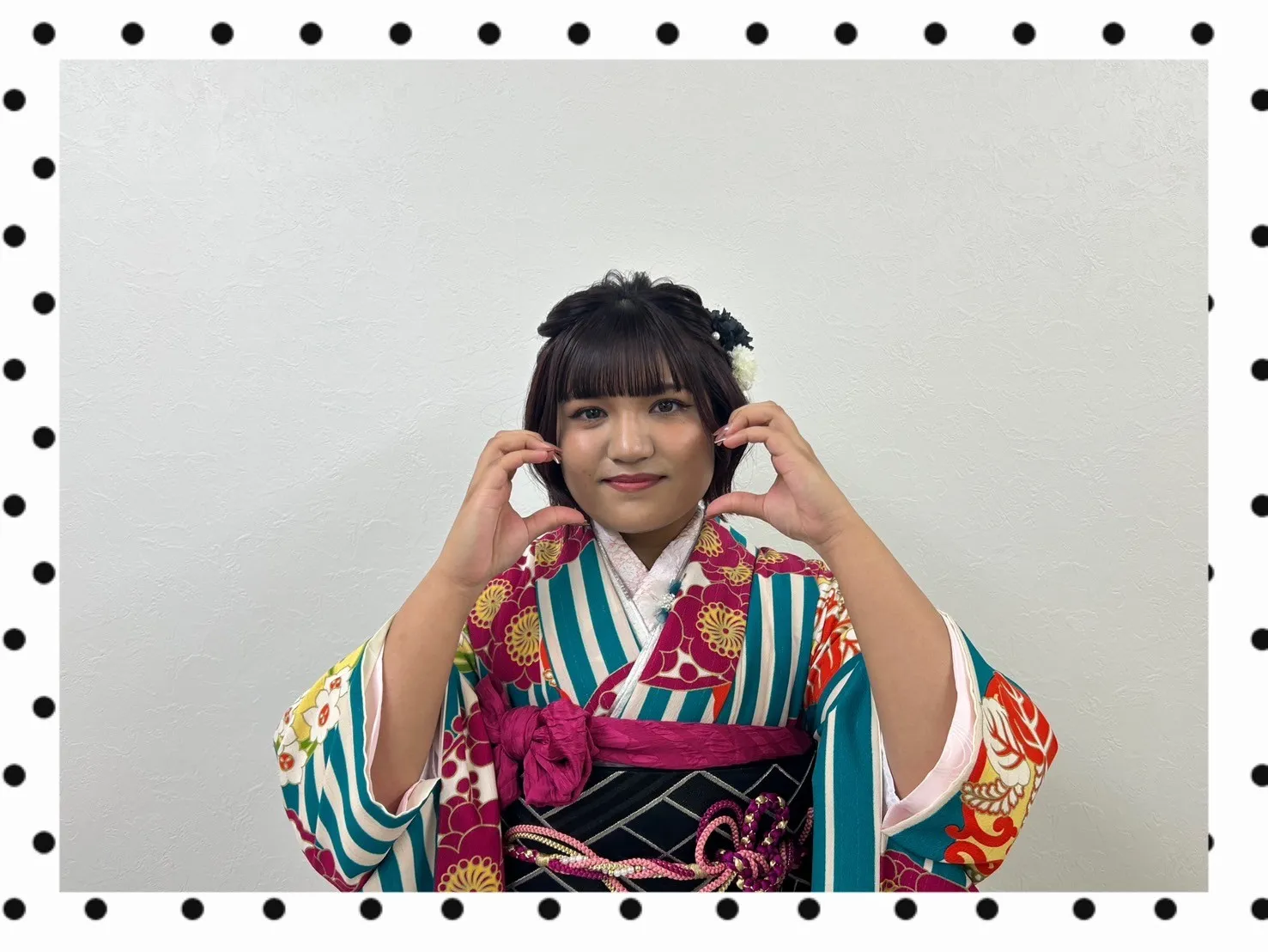 成人式　振袖　前撮り撮影会　奈良　可愛い　レトロ　カラフル　派手　目立つ　