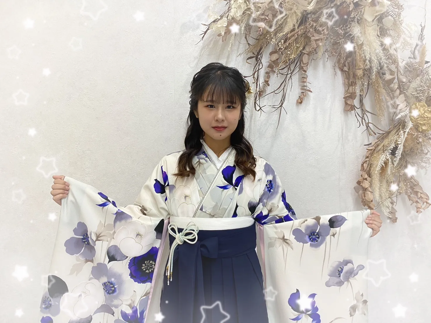 袴　振袖　レンタル　可愛い　おしゃれ　かっこいい　イマドキ　くすみ　写真　妹割