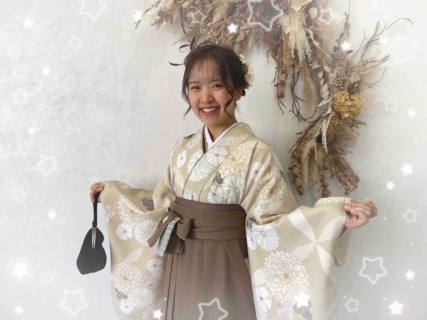 袴　振袖　レンタル　可愛い　おしゃれ　かっこいい　イマドキ　くすみ　写真　妹割