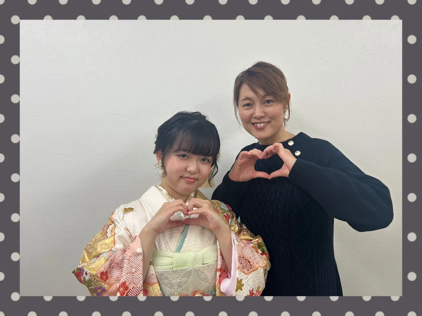 成人式　振袖　前撮り撮影会　奈良　白　ピンク　可愛い　華やか　綺麗　小花柄