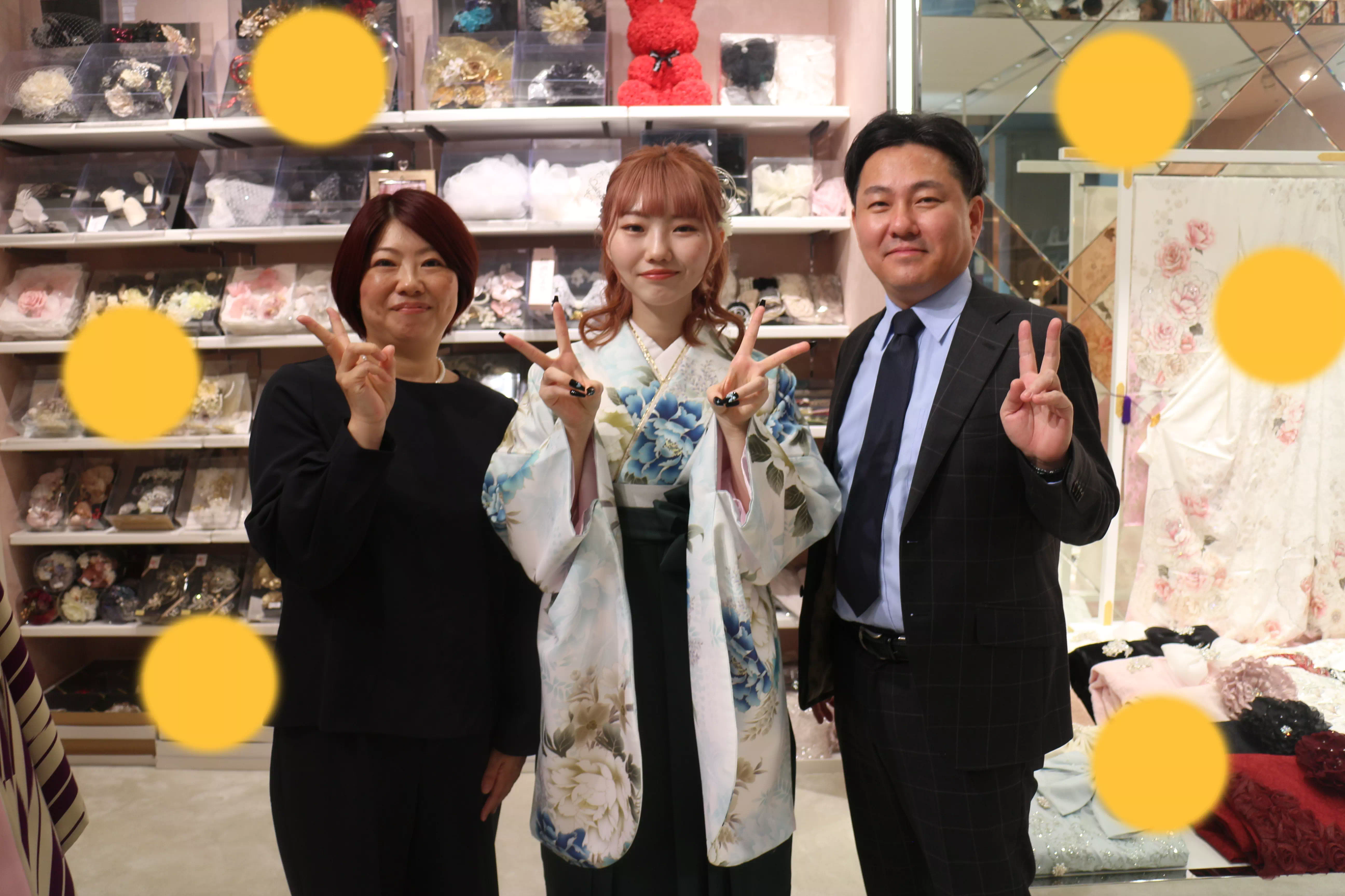 TAKAZEN神戸店　前撮り撮影会　イマドキ　カワイイ　コディネート　振袖　レンタル　袴　