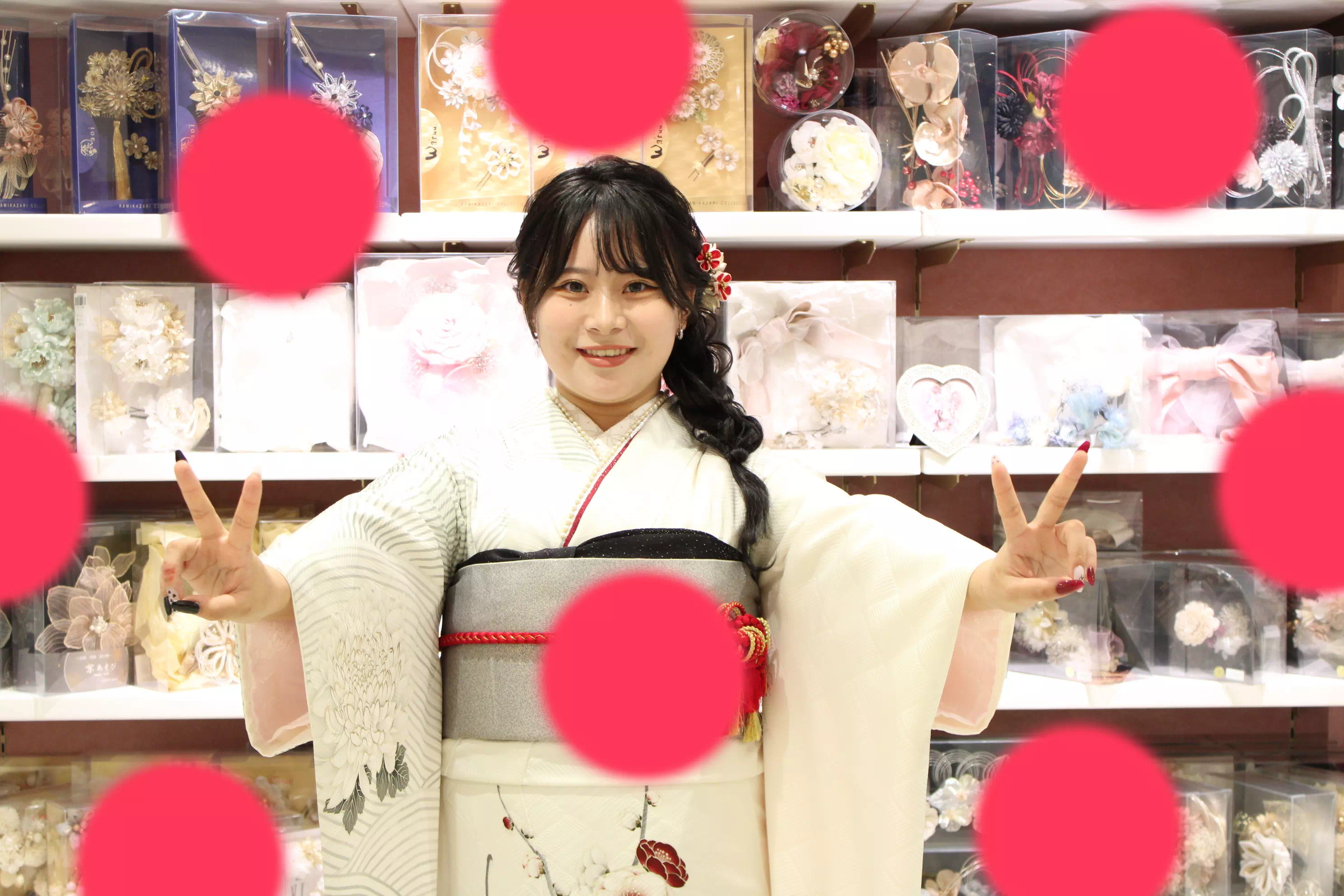 TAKAZEN姫路店　姫路市　成人式　卒業式　袴　振袖　イマドキ袴　ピンク　ガーリー　かわいい　イマドキ