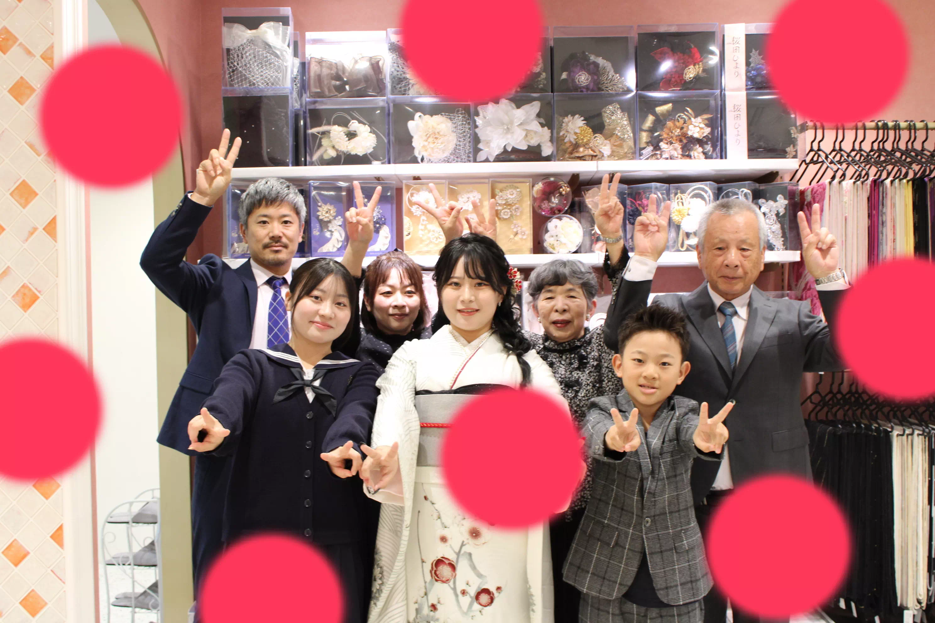 TAKAZEN姫路店　姫路市　成人式　卒業式　袴　振袖　イマドキ袴　ピンク　ガーリー　かわいい　イマドキ