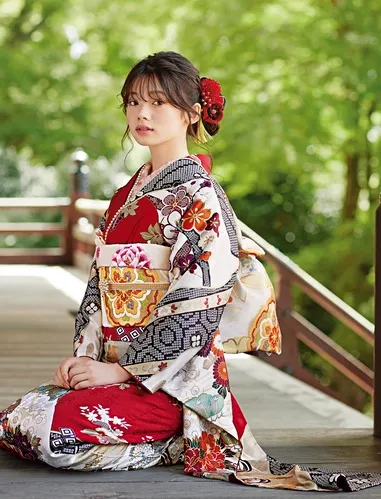 着物正絹訪問着と長襦袢赤系ピンクエンジ系朱色和装和服 着物正絹訪問着と長襦袢赤系ピンクエンジ系朱色和装和服 訪問着