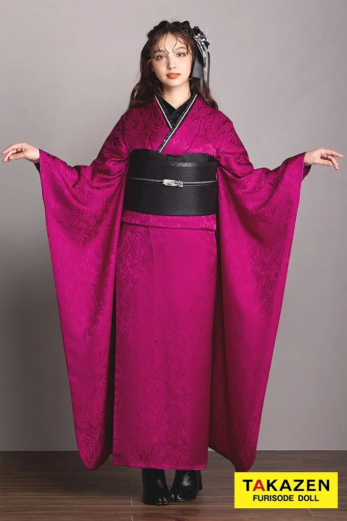 成人式　振袖　奈良　橿原　TAKAZEN　帯　袋帯　アレンジ　かわいい　オシャレ　華やか　飾り紐