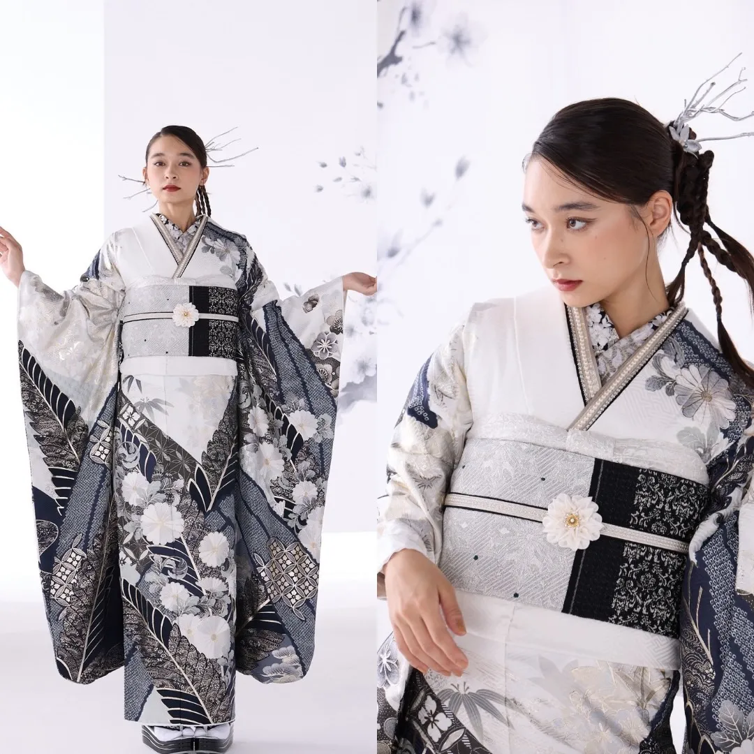 TAKAZEN　タカゼン　成人式振袖　振袖レンタル　粋古典　かっこいい　粋　渋い　綺麗