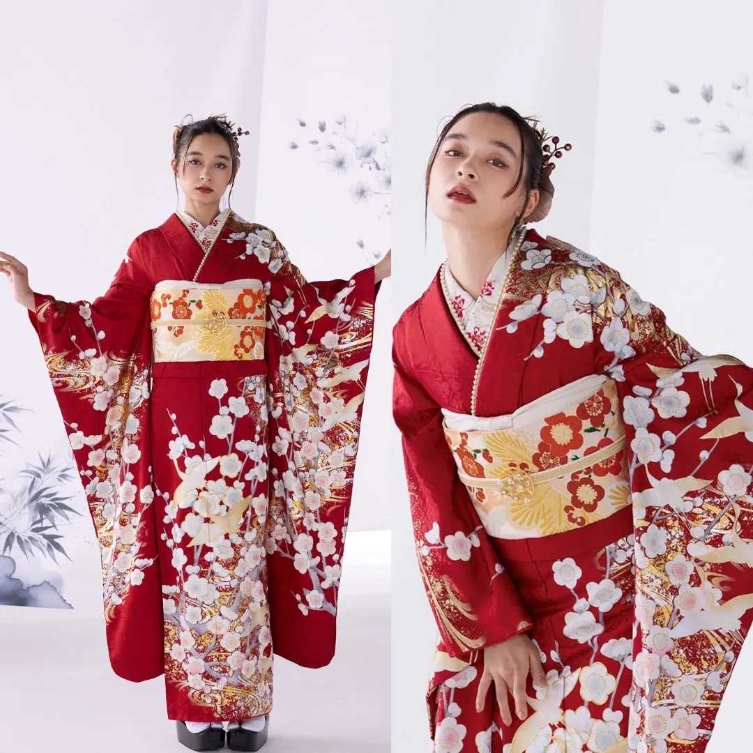 TAKAZEN　タカゼン　成人式振袖　振袖レンタル　粋古典　かっこいい　粋　渋い　綺麗