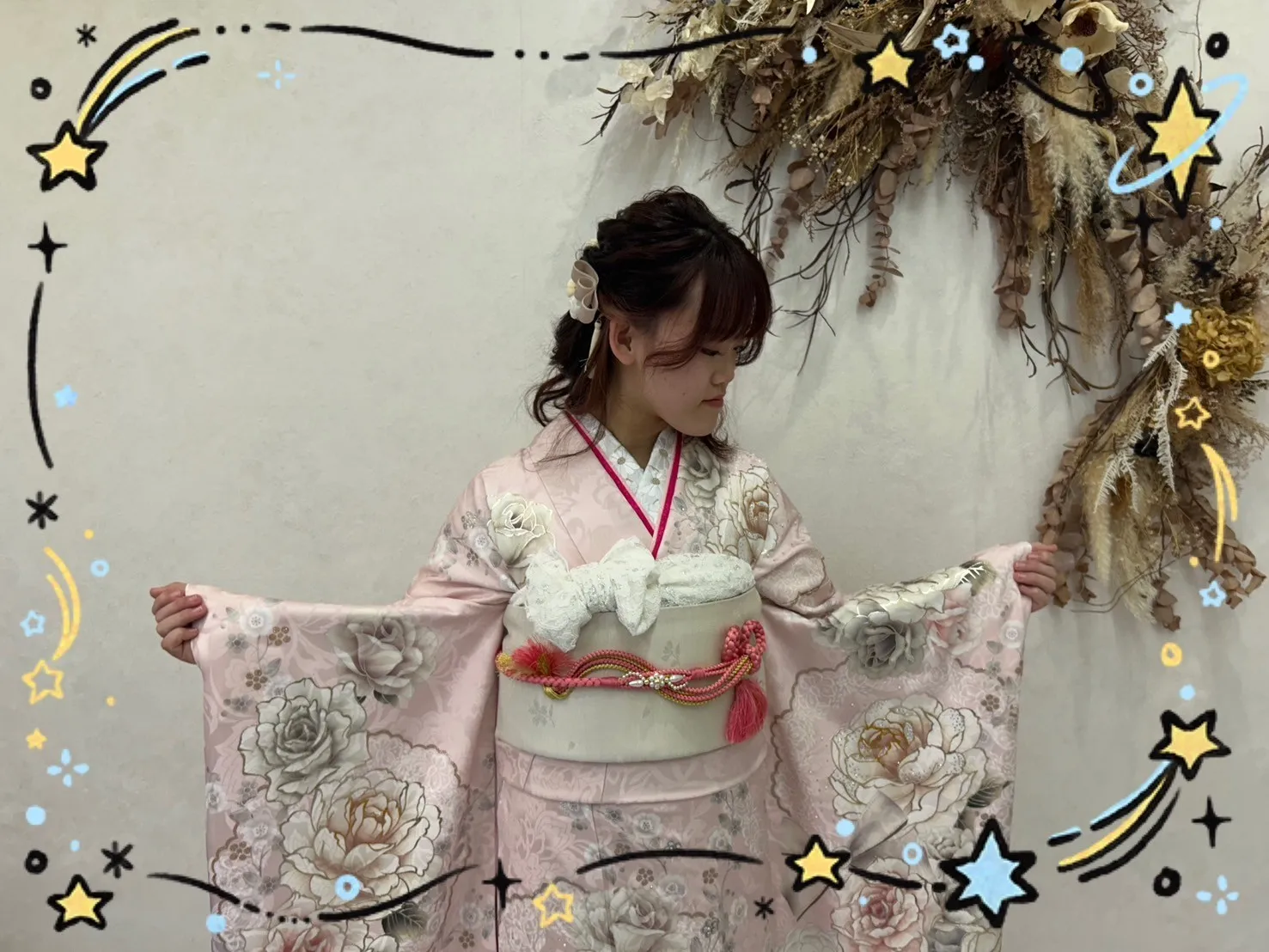 振袖　レンタル　前撮り　撮影会　可愛い　おしゃれ　かっこいい　イマドキ　くすみ　レトロ　安い