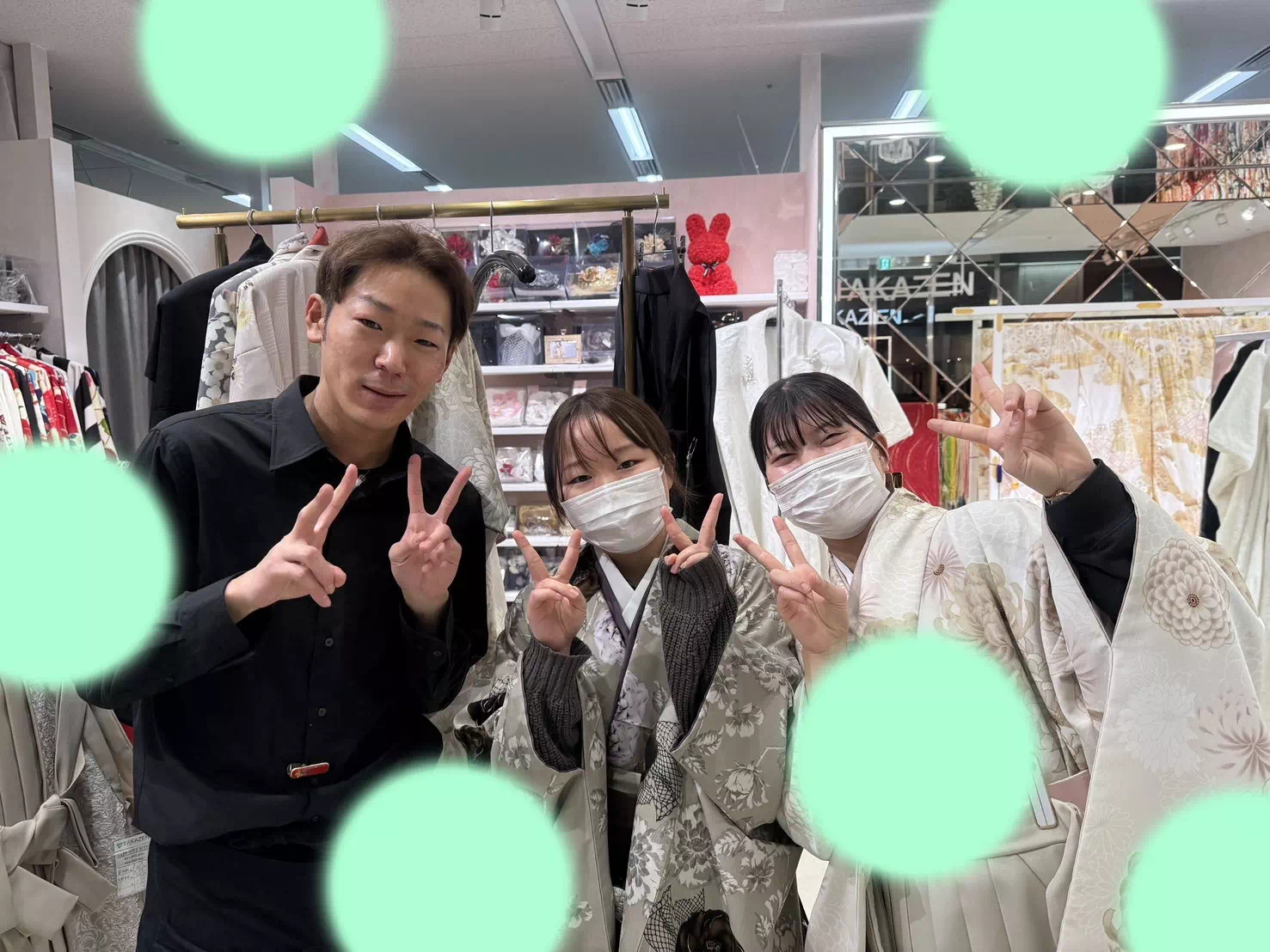 TAKAZEN神戸店　前撮り撮影会　イマドキ　カワイイ　コディネート　振袖　レンタル　袴　