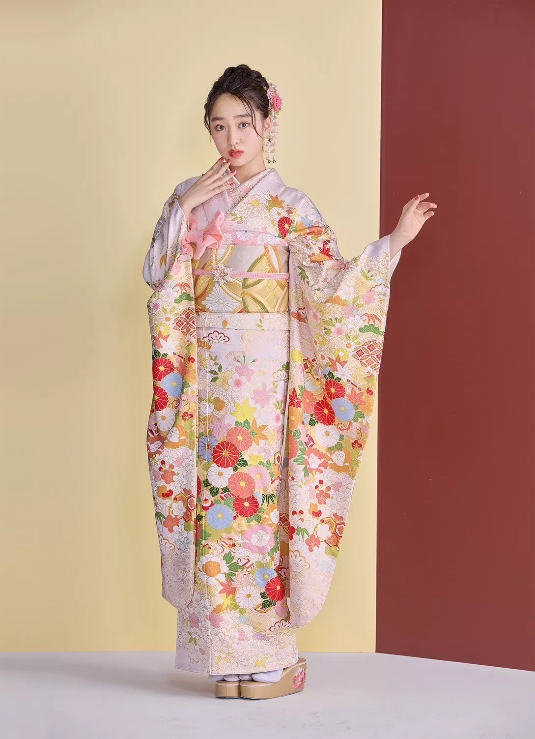 TAKAZEN神戸店　神戸旧居留地　オススメ　新作　　前撮り撮影会　イマドキ　カワイイ　コディネート　振袖　レンタル　袴　