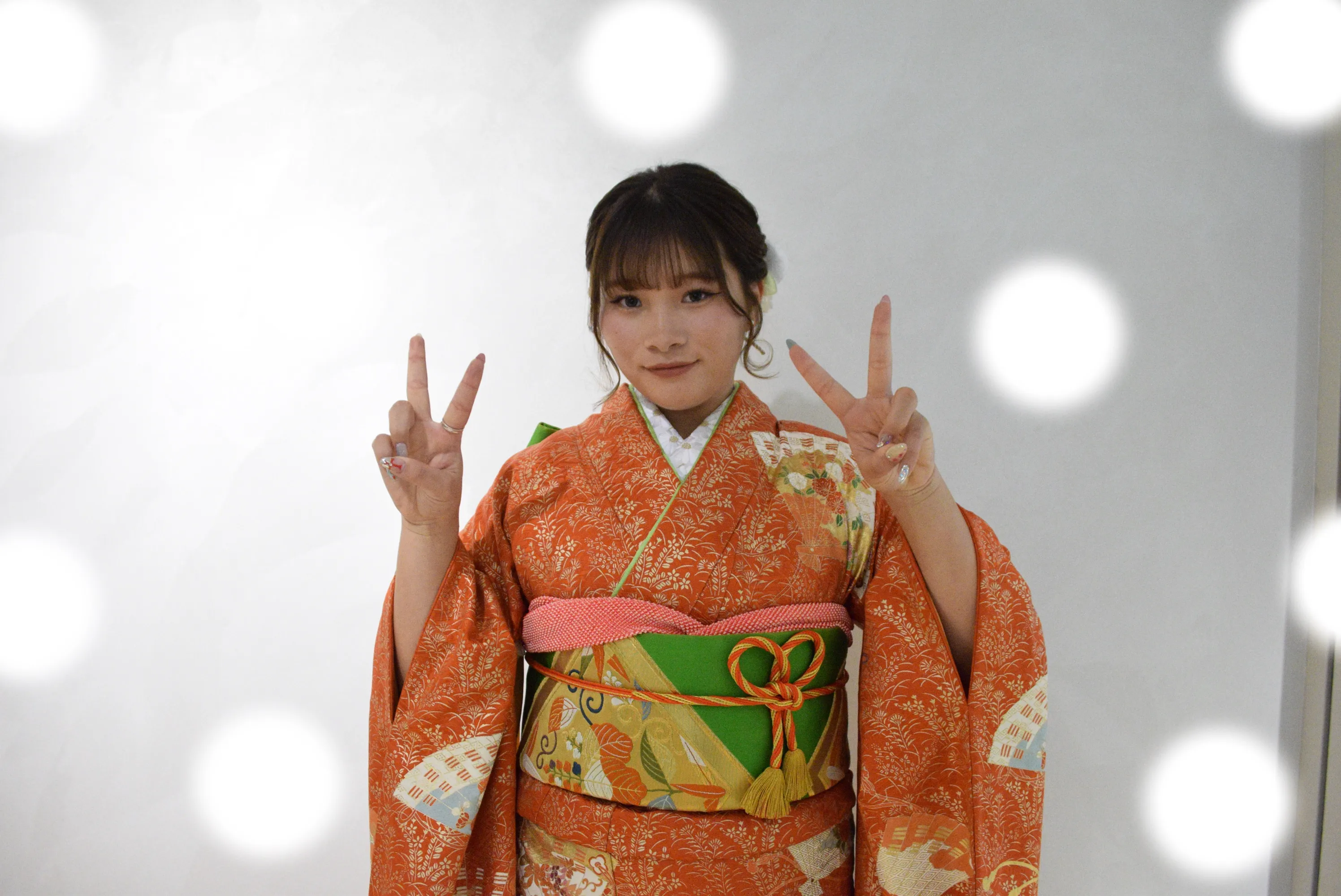 成人式　前撮り　梅田　袴　くすみカラー　かわいい　イマドキ　淡色　古典　タカゼン　撮影