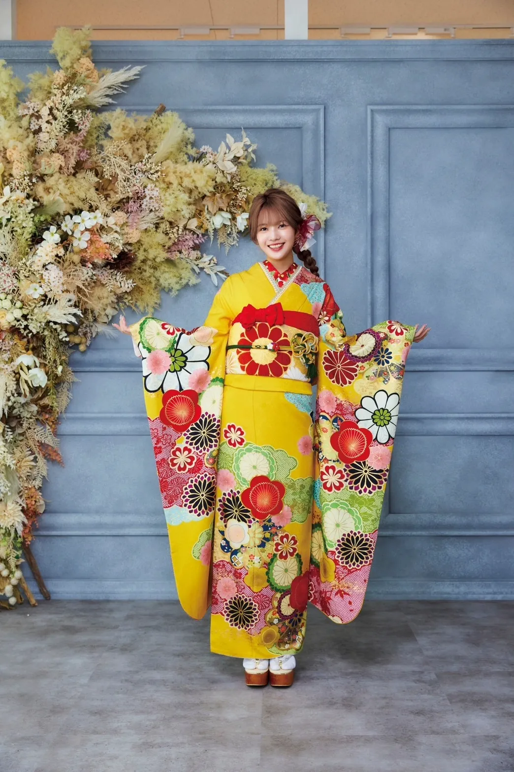 成人式　前撮り　梅田　振袖レンタル　袴レンタル　家族写真　前撮り撮影会