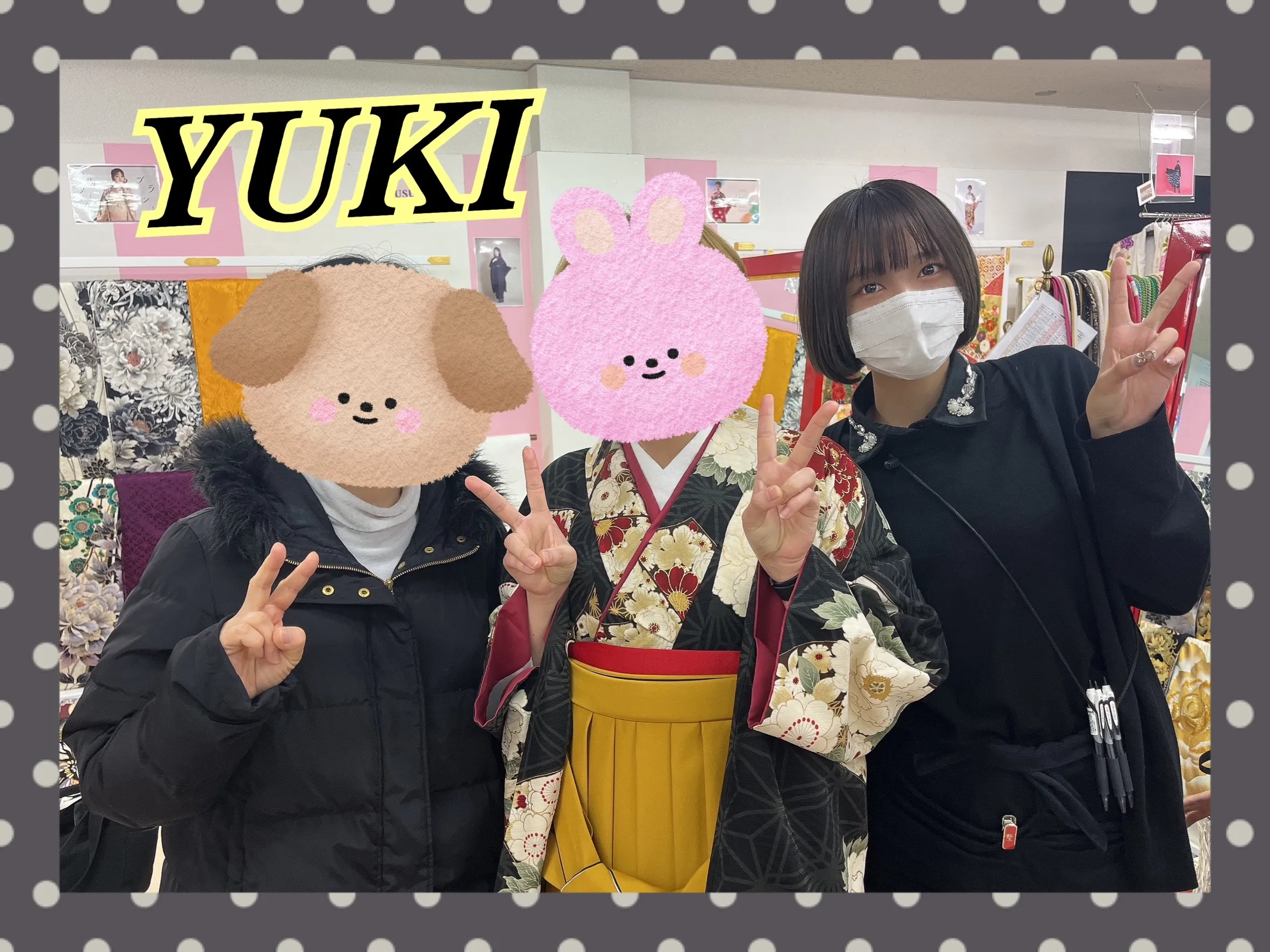 袴　レンタル　奈良　九重ブランド袴　古典柄　白/黒　牡丹柄　王道　かっこいい　大人っぽい　ブーツコーデ