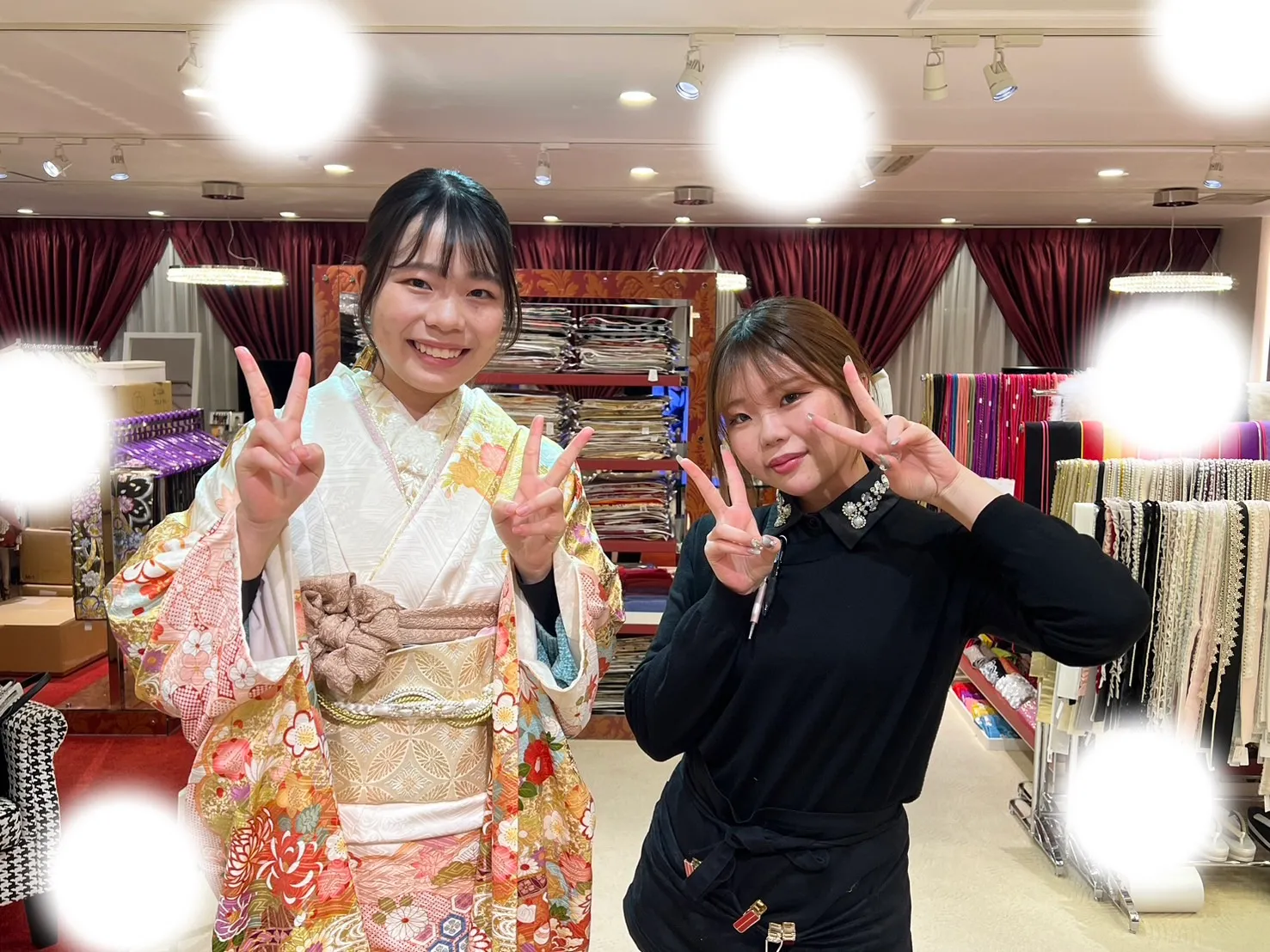 成人式　前撮り　梅田　振袖レンタル　くすみ
