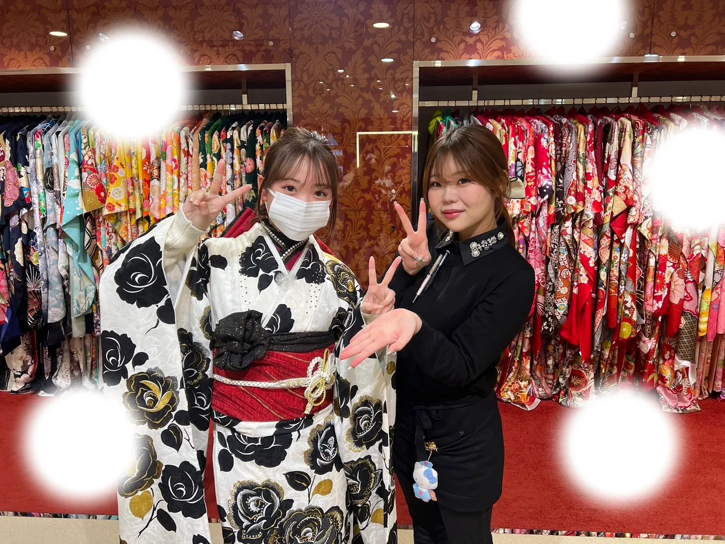 成人式　前撮り　梅田　袴　くすみカラー　かわいい　イマドキ　淡色　古典　タカゼン　撮影