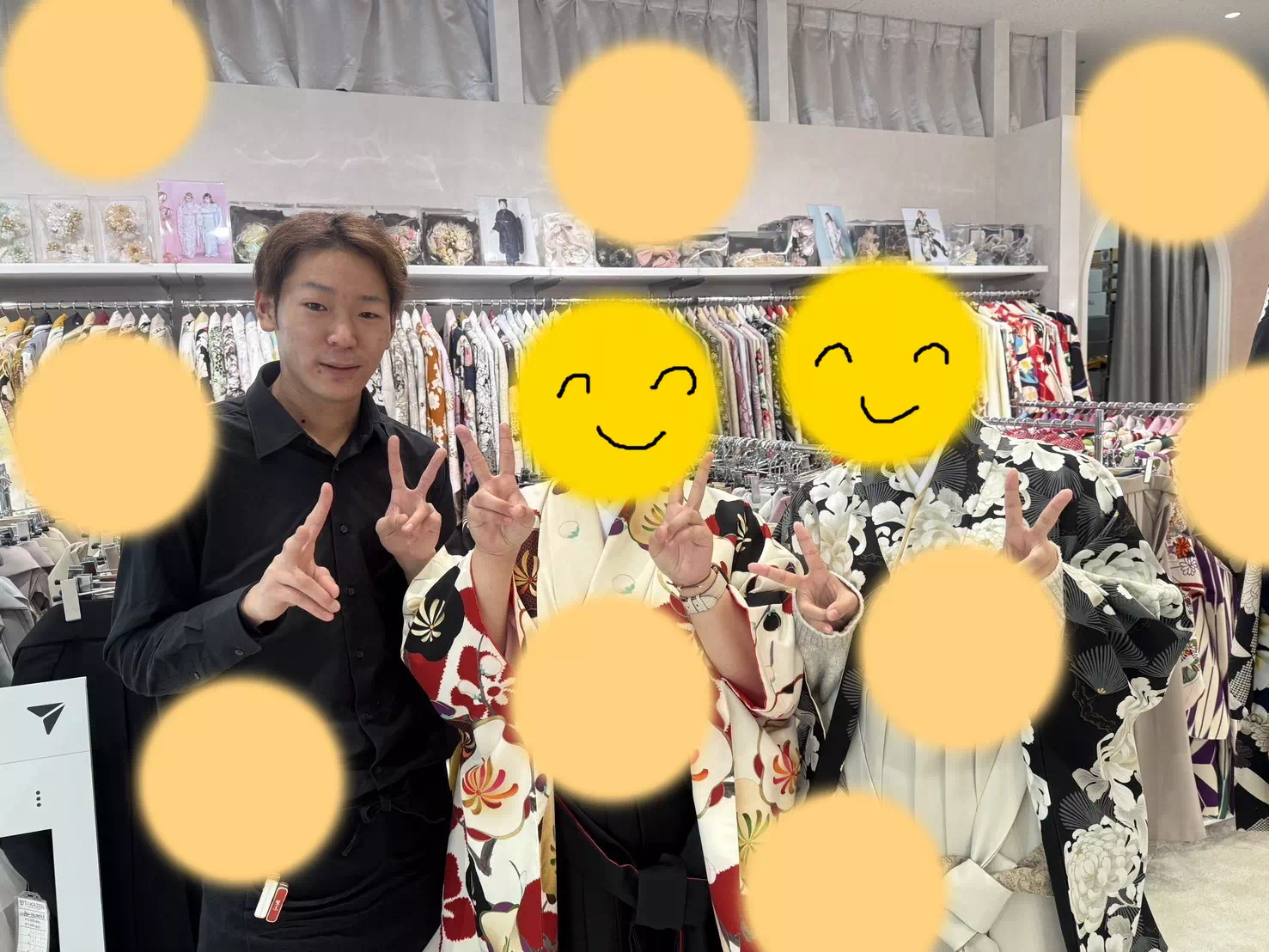 TAKAZEN神戸店　　カワイイ　コディネート　レンタル　袴　　卒業式