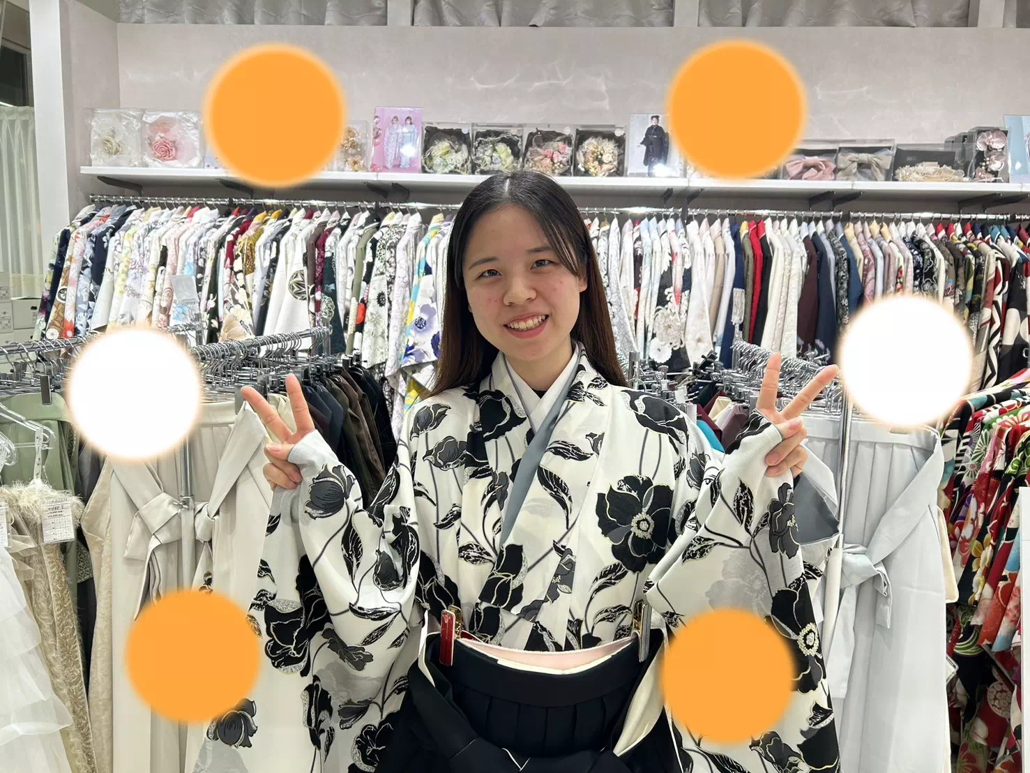 TAKAZEN神戸店　前撮り撮影会　イマドキ　カワイイ　コディネート　振袖　レンタル　袴　