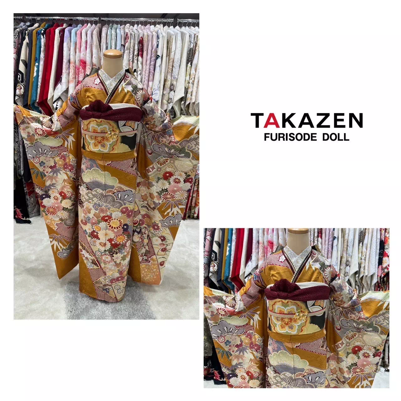 TAKAZEN神戸店　前撮り撮影会　イマドキ　カワイイ　コディネート　振袖　レンタル　袴　