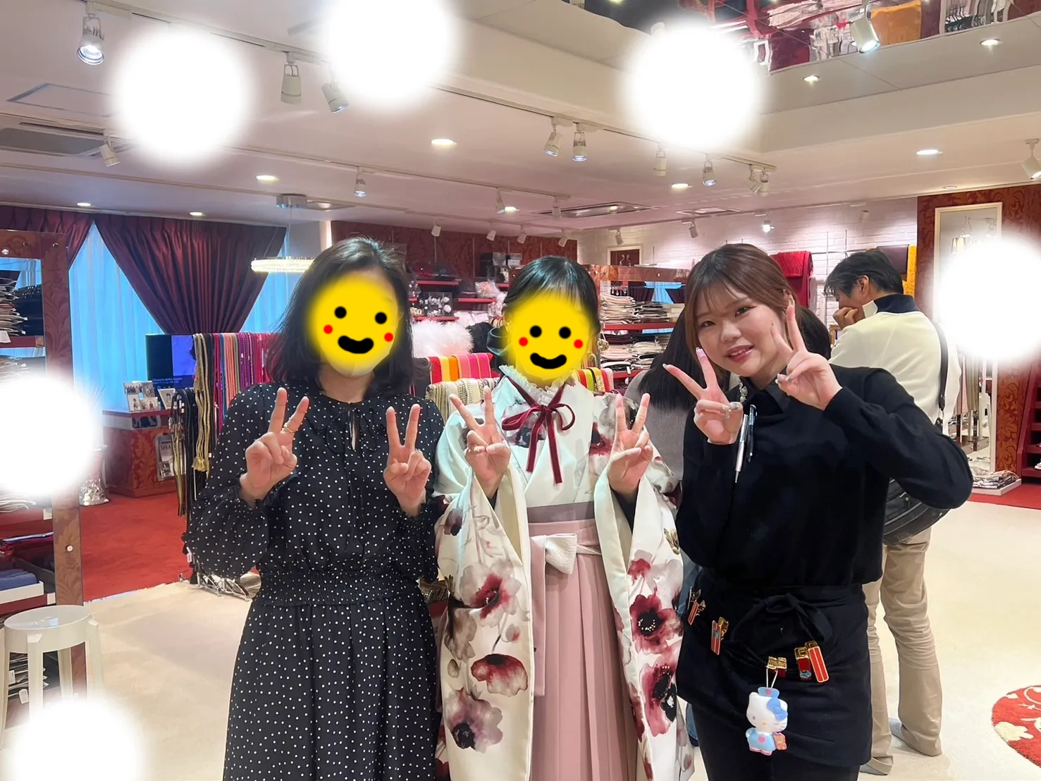 卒業式　袴　レンタル　くすみカラー　ピンク　可愛い　中村里紗