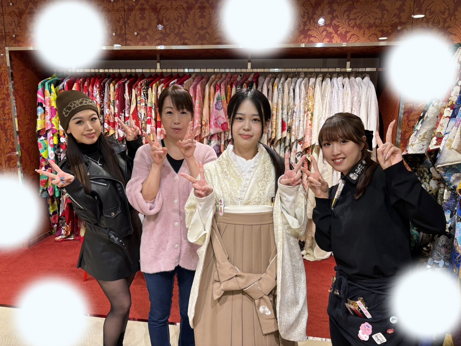 【TAKAZEN大阪梅田本店】♡23日　くすみカラーのイマドキかわいい袴姫ちゃん♡
