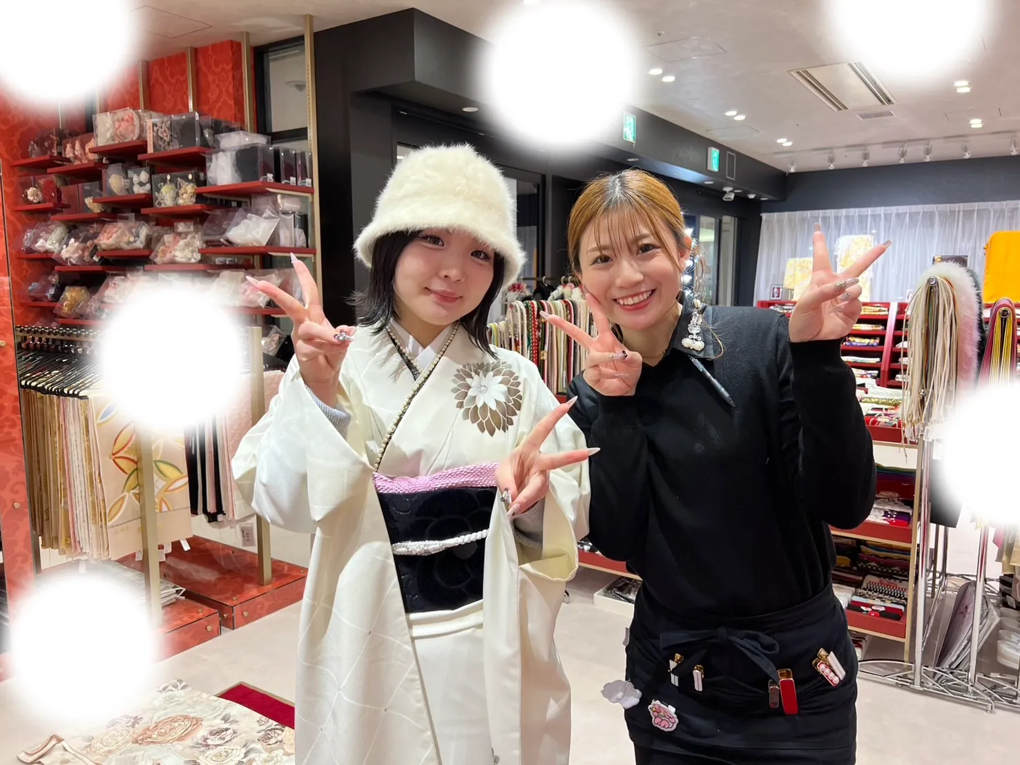 【TAKAZEN大阪梅田本店】♡12日　大阪梅田でいまどきかわいい白色の振袖姫ちゃん♡