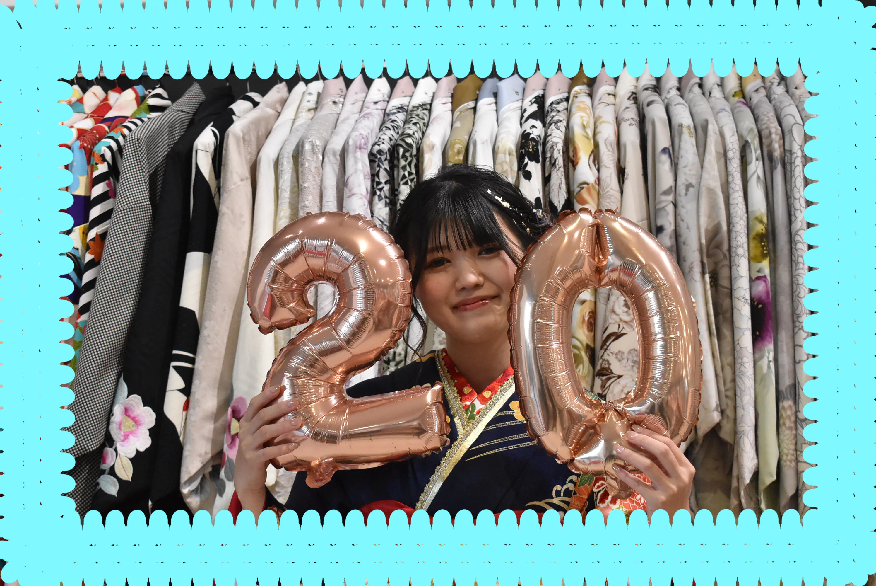 TAKAZEN堺店　タカゼン　前撮り撮影会　藍色　古典柄　綺麗　華やか　豪華　かわいい