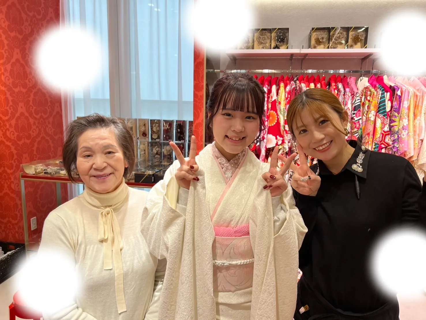 成人式　前撮り　梅田　袴　くすみカラー　かわいい　イマドキ　淡色　古典　タカゼン　撮影