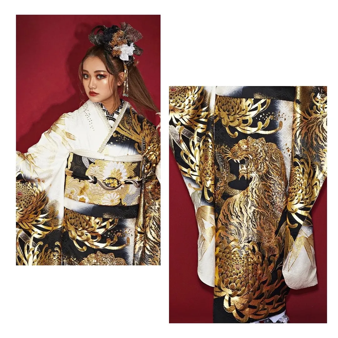 TAKAZEN　タカゼン　成人式振袖　スタッフオススメ　ギラギラ　綺麗　渋い　かっこいい