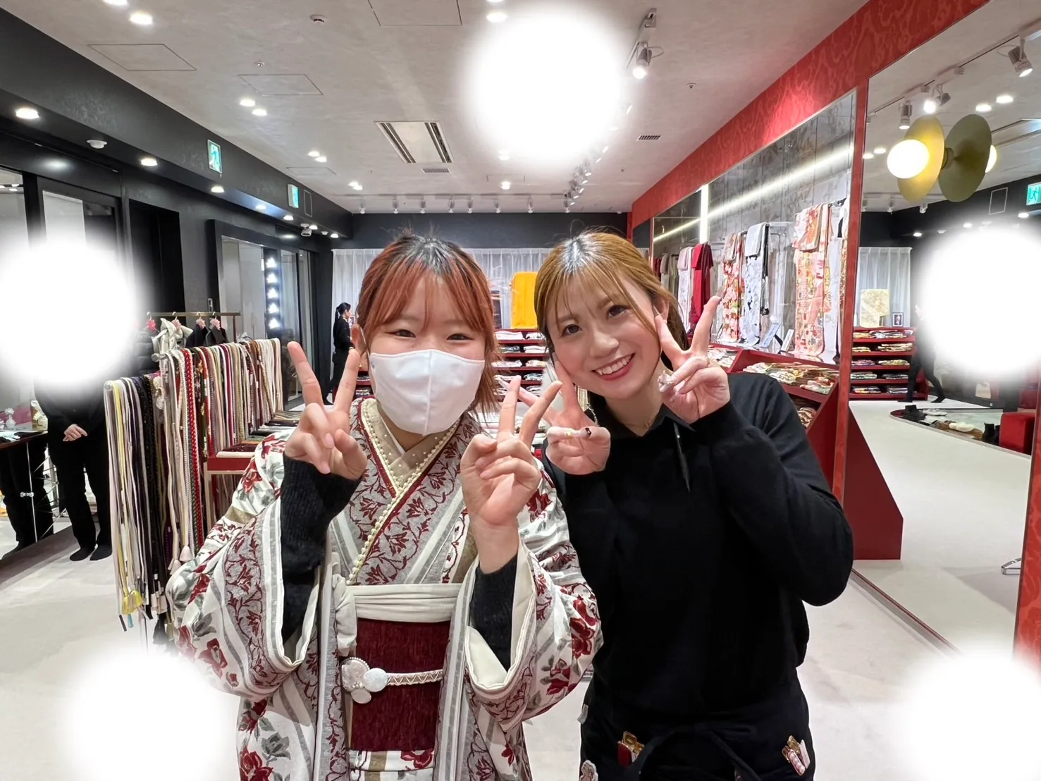 成人式　前撮り　梅田　袴　くすみカラー　かわいい　イマドキ　淡色　古典　タカゼン　撮影
