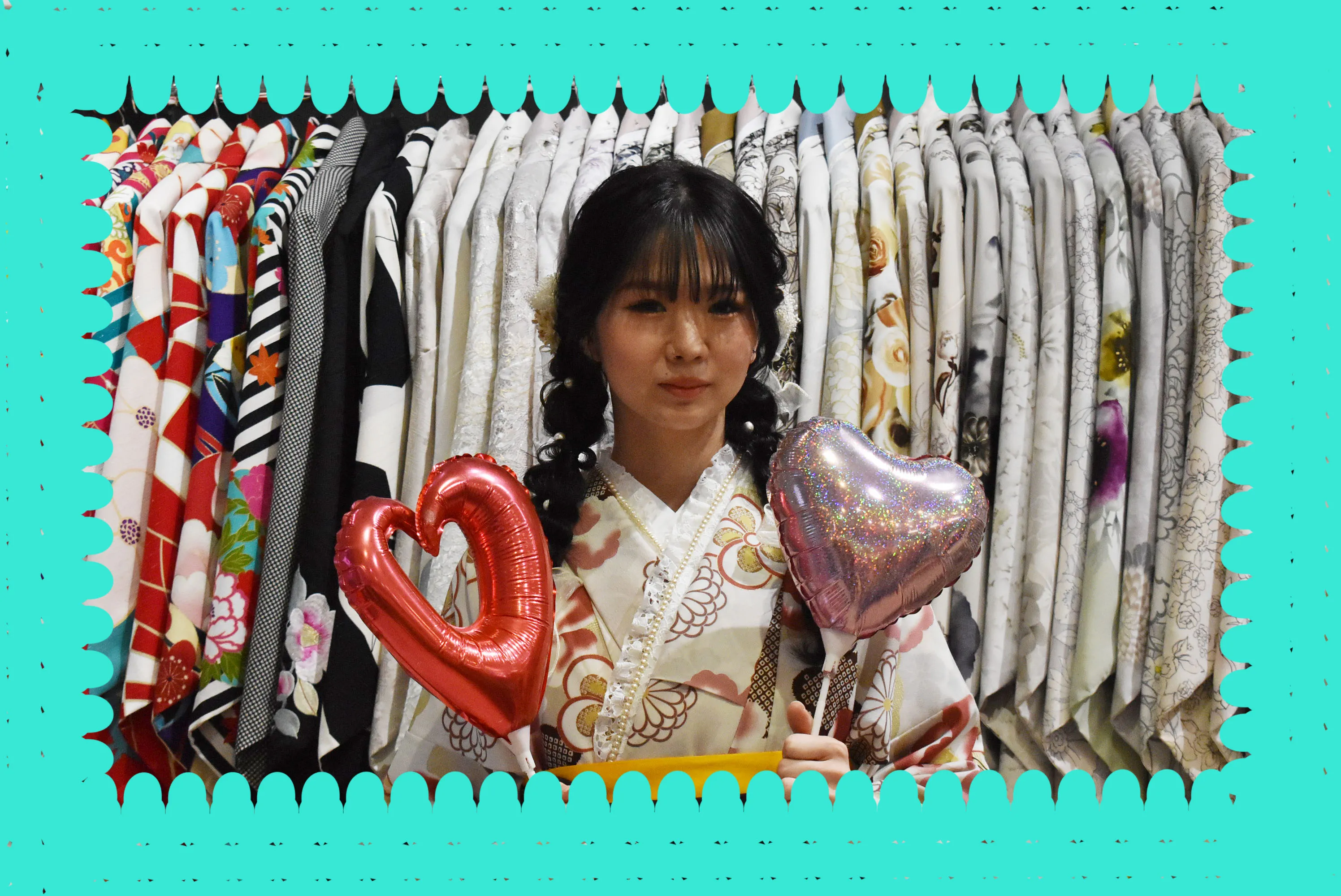 2025卒業　袴　カワイイ　くすみ