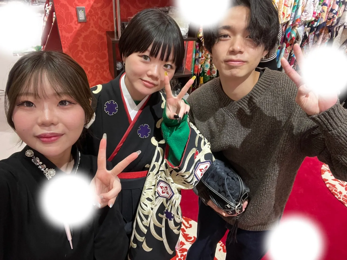 成人式　前撮り　梅田　袴　くすみカラー　かわいい　イマドキ　淡色　古典　タカゼン　撮影