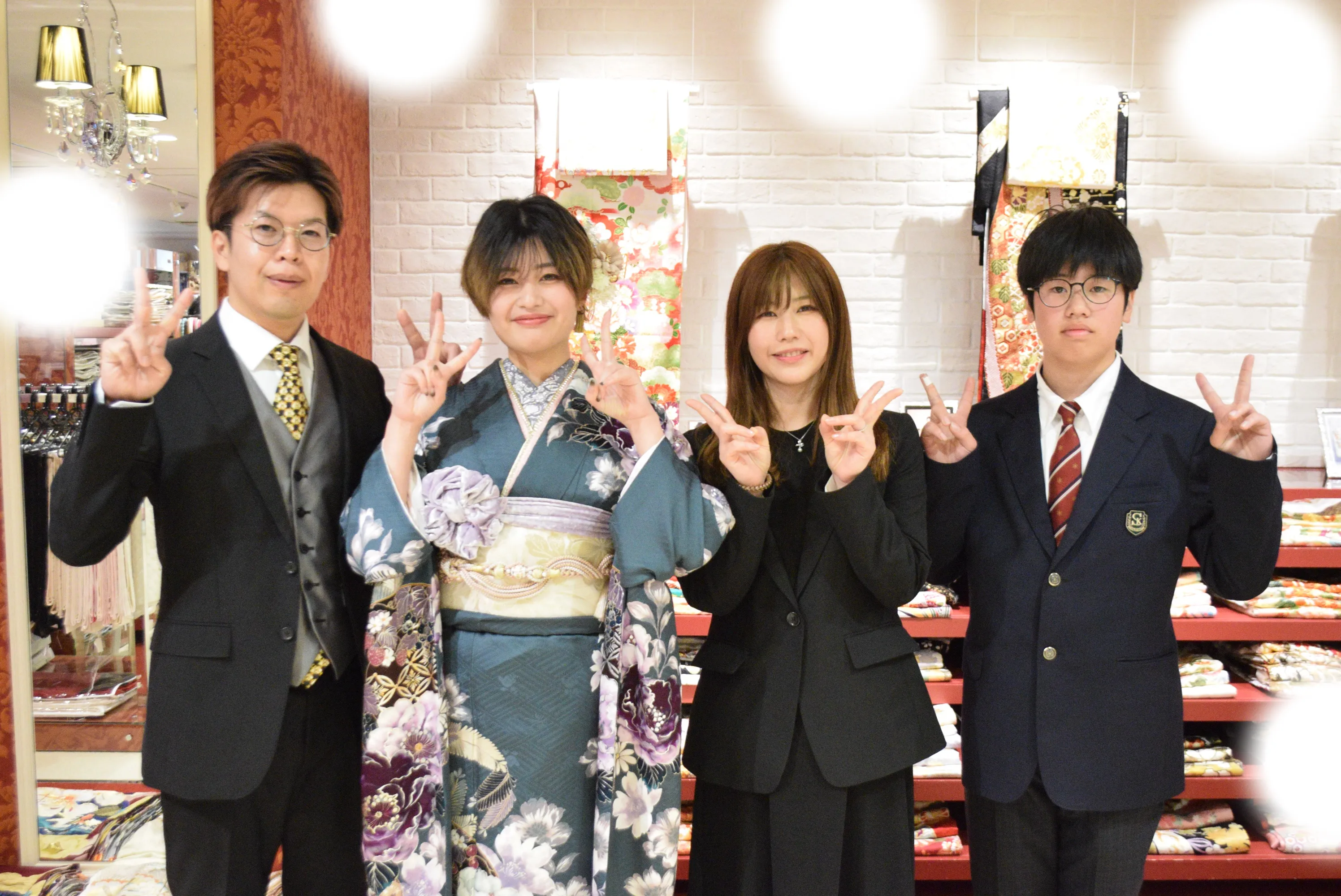 成人式　前撮り　梅田　振袖レンタル　袴レンタル　家族写真　前撮り撮影会