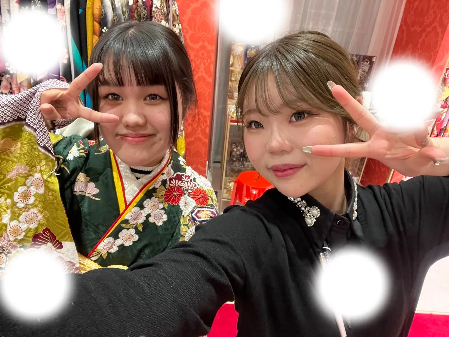 成人式　前撮り　梅田　袴　くすみカラー　かわいい　イマドキ　淡色　古典　タカゼン　撮影