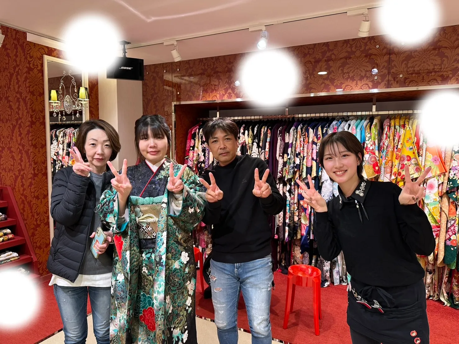【TAKAZEN大阪梅田本店】♡1日　白地のかわいいお振袖姫ちゃん♡＆袴姫ちゃん♡