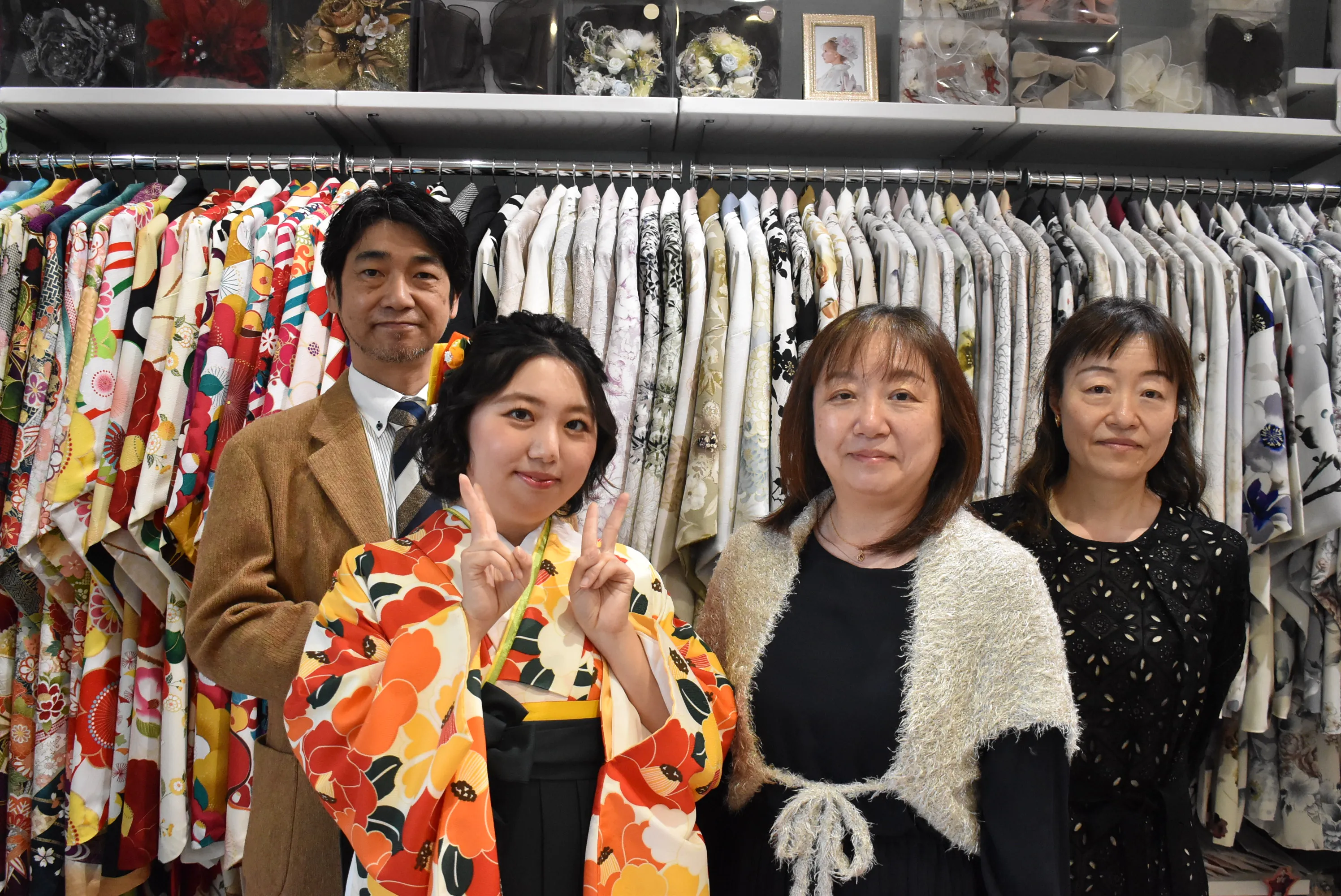 袴　前撮り撮影会　TAKAZEN堺店