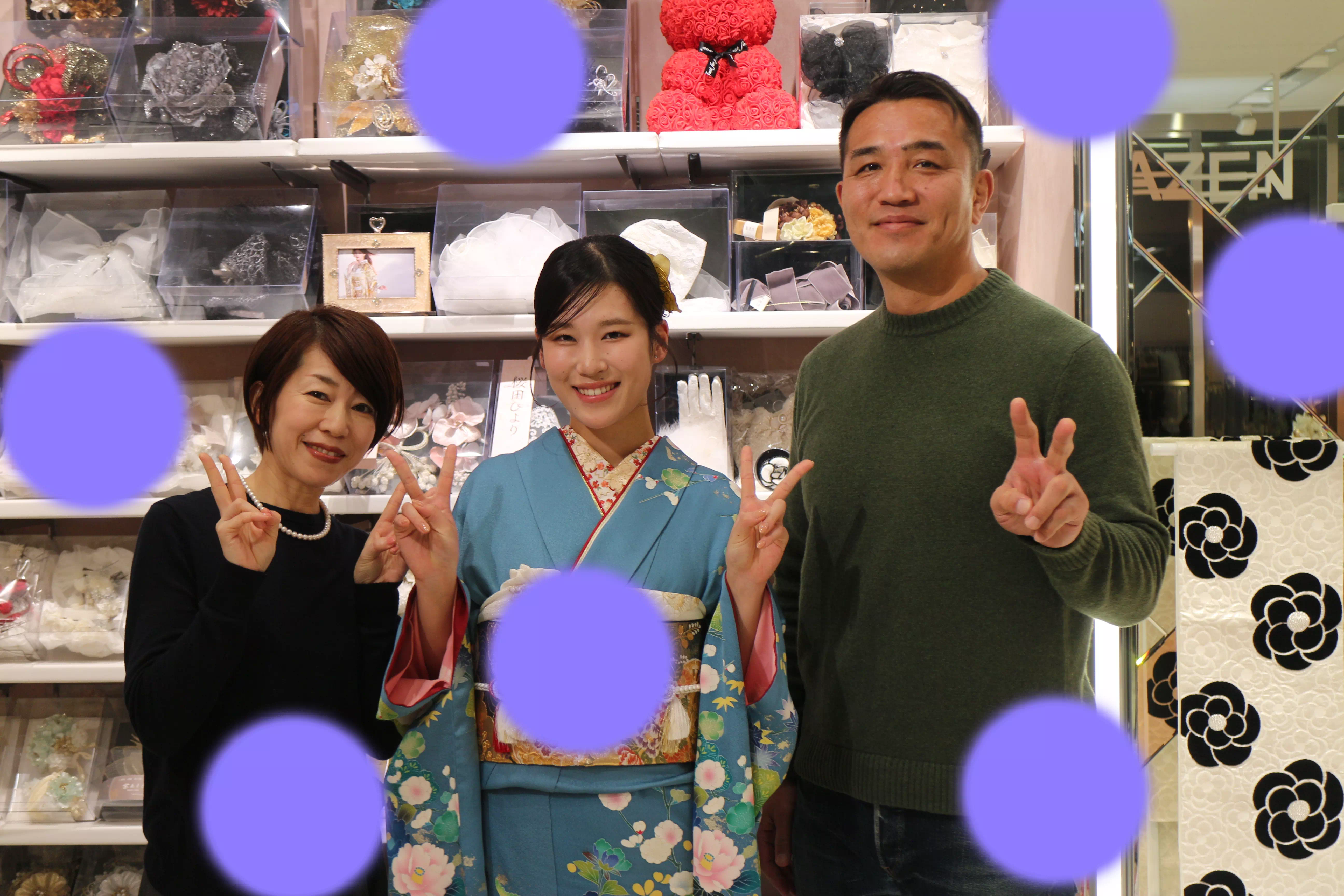 TAKAZEN神戸店　前撮り撮影会　イマドキ　カワイイ　コディネート　振袖　レンタル　袴　