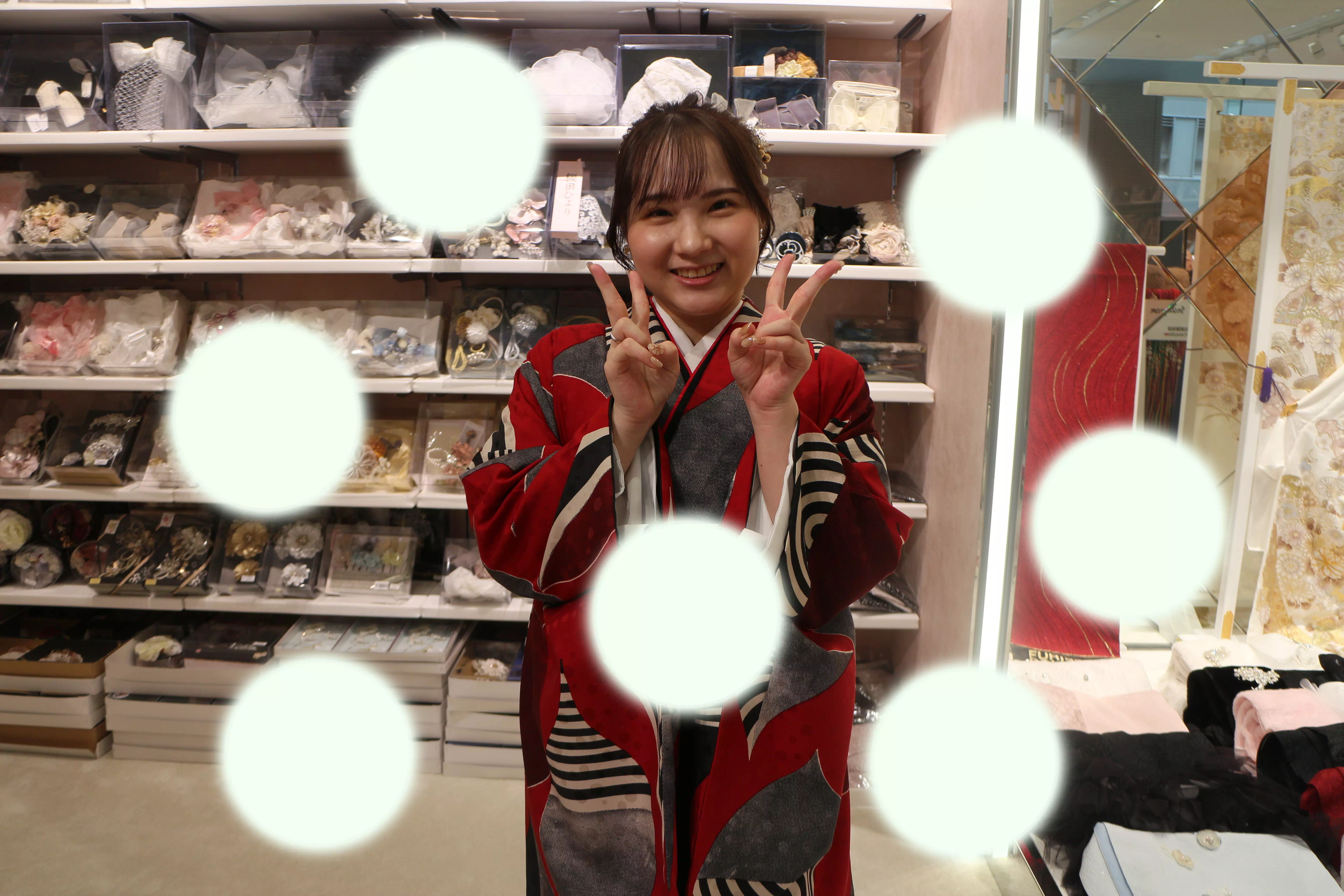 TAKAZEN神戸店　前撮り撮影会　イマドキ　カワイイ　コディネート　振袖　レンタル　袴　