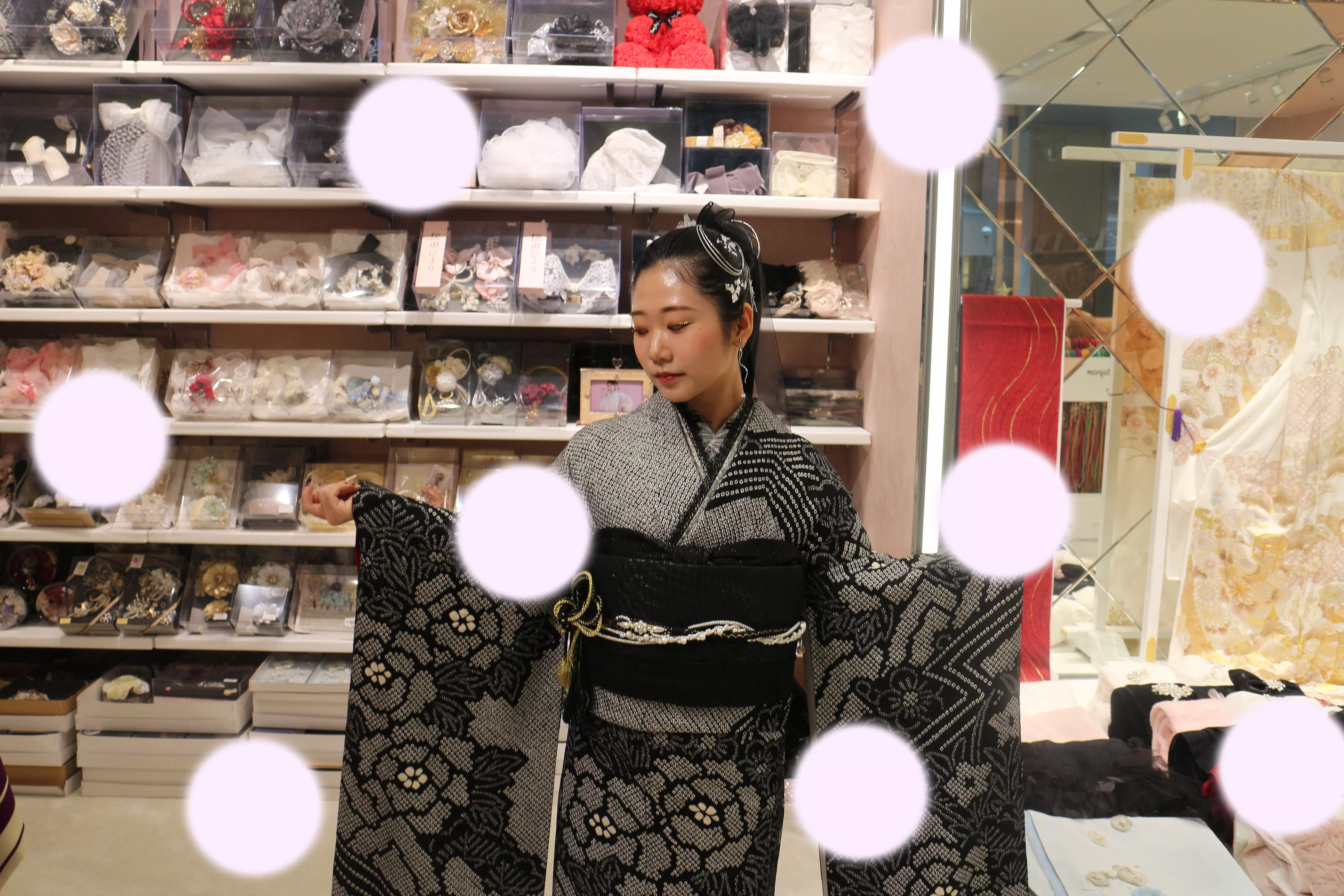 TAKAZEN神戸店　前撮り撮影会　イマドキ　カワイイ　コディネート　振袖　レンタル　袴　
