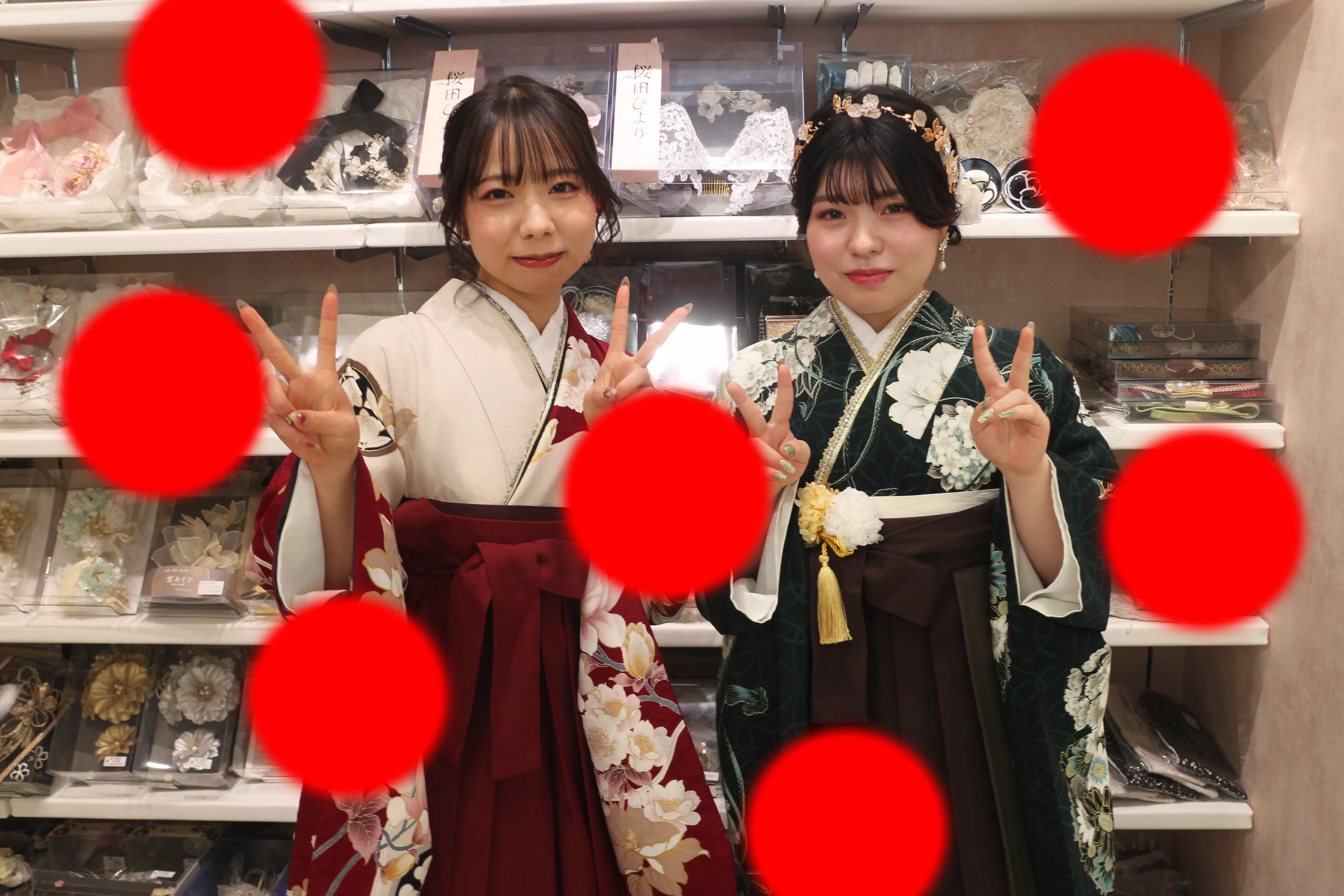 TAKAZEN神戸店　前撮り撮影会　イマドキ　カワイイ　コディネート　振袖　レンタル　袴　