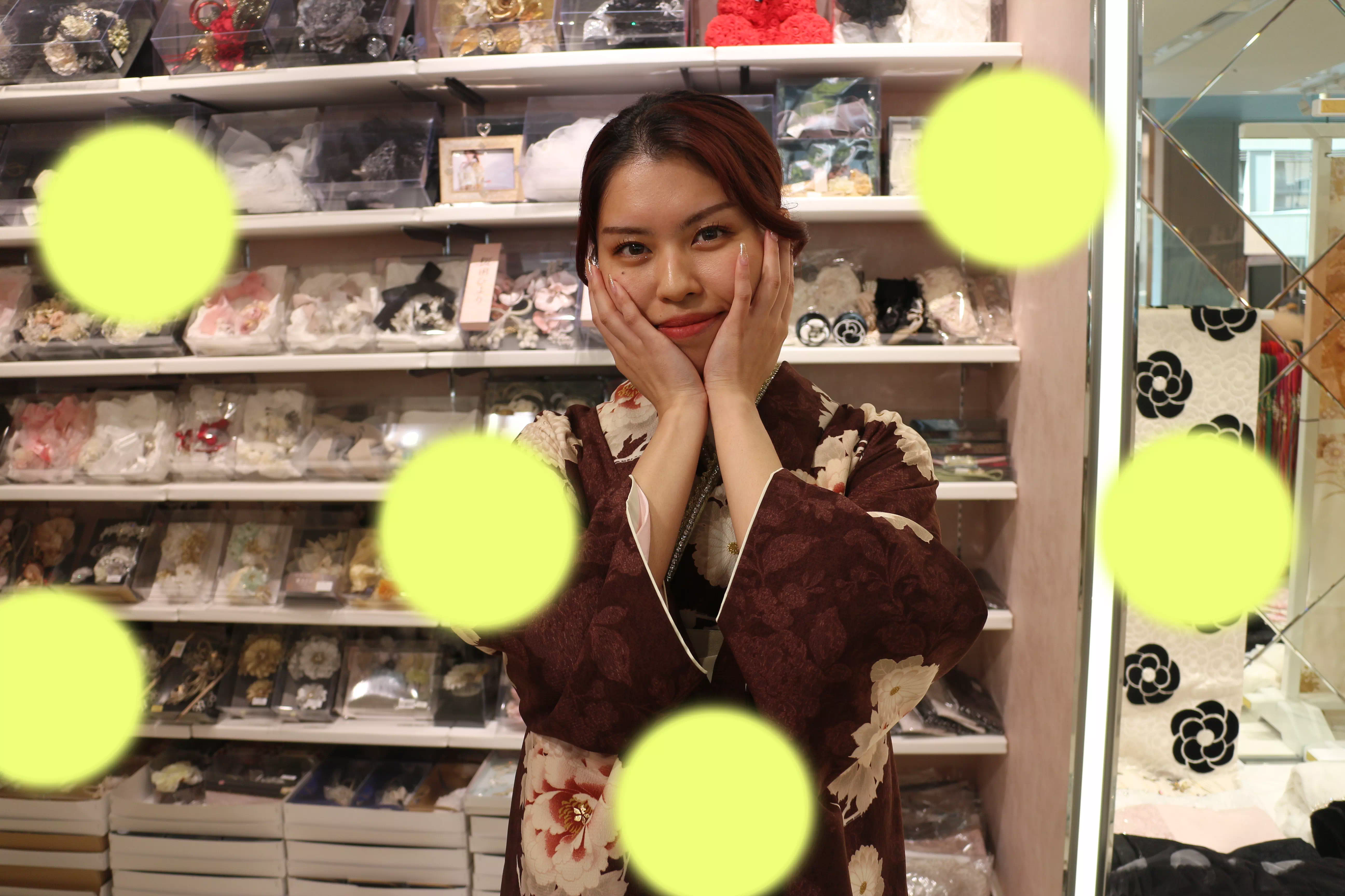 TAKAZEN神戸店　前撮り撮影会　イマドキ　カワイイ　コディネート　振袖　レンタル　袴　