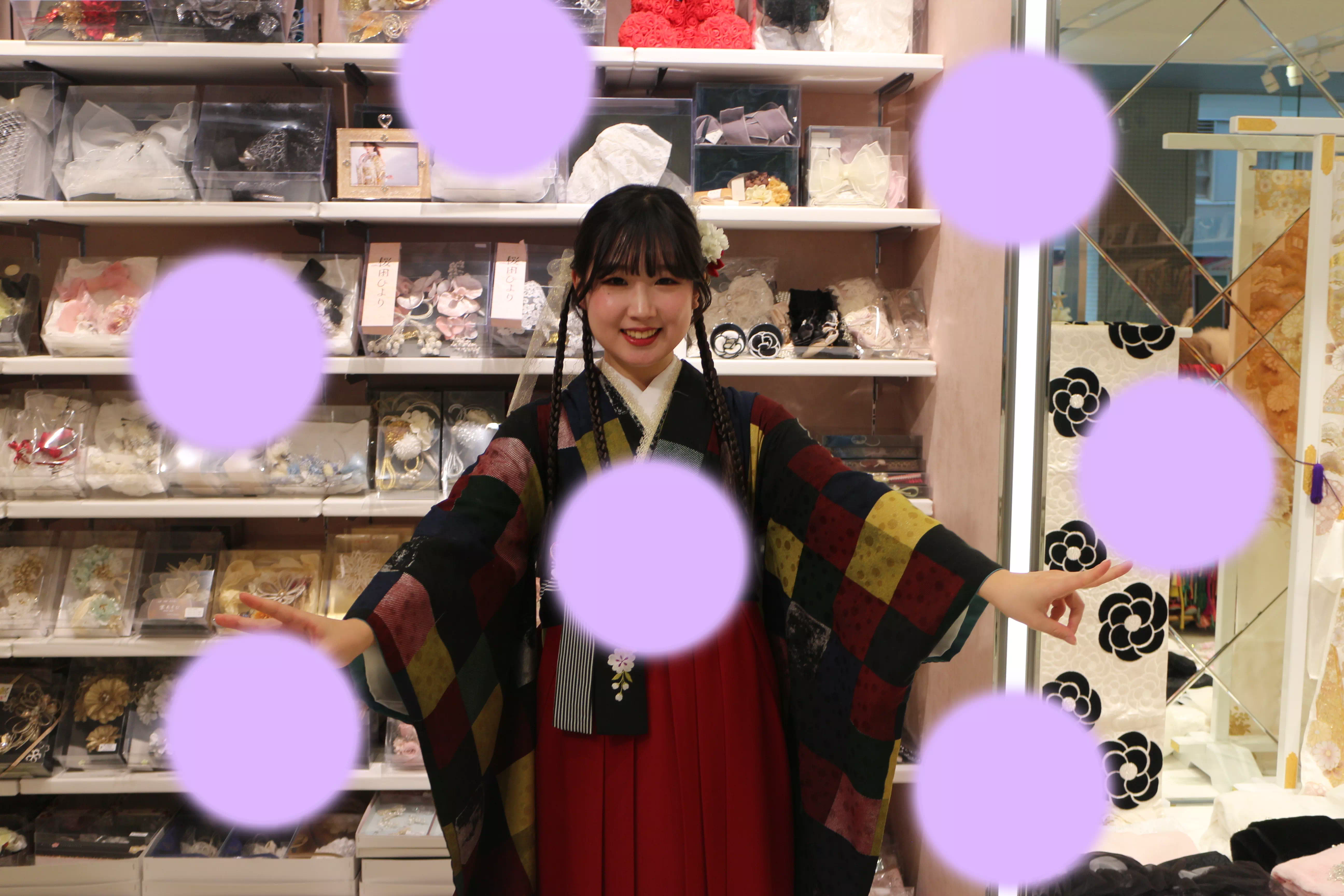 TAKAZEN神戸店　前撮り撮影会　イマドキ　カワイイ　コディネート　振袖　レンタル　袴　