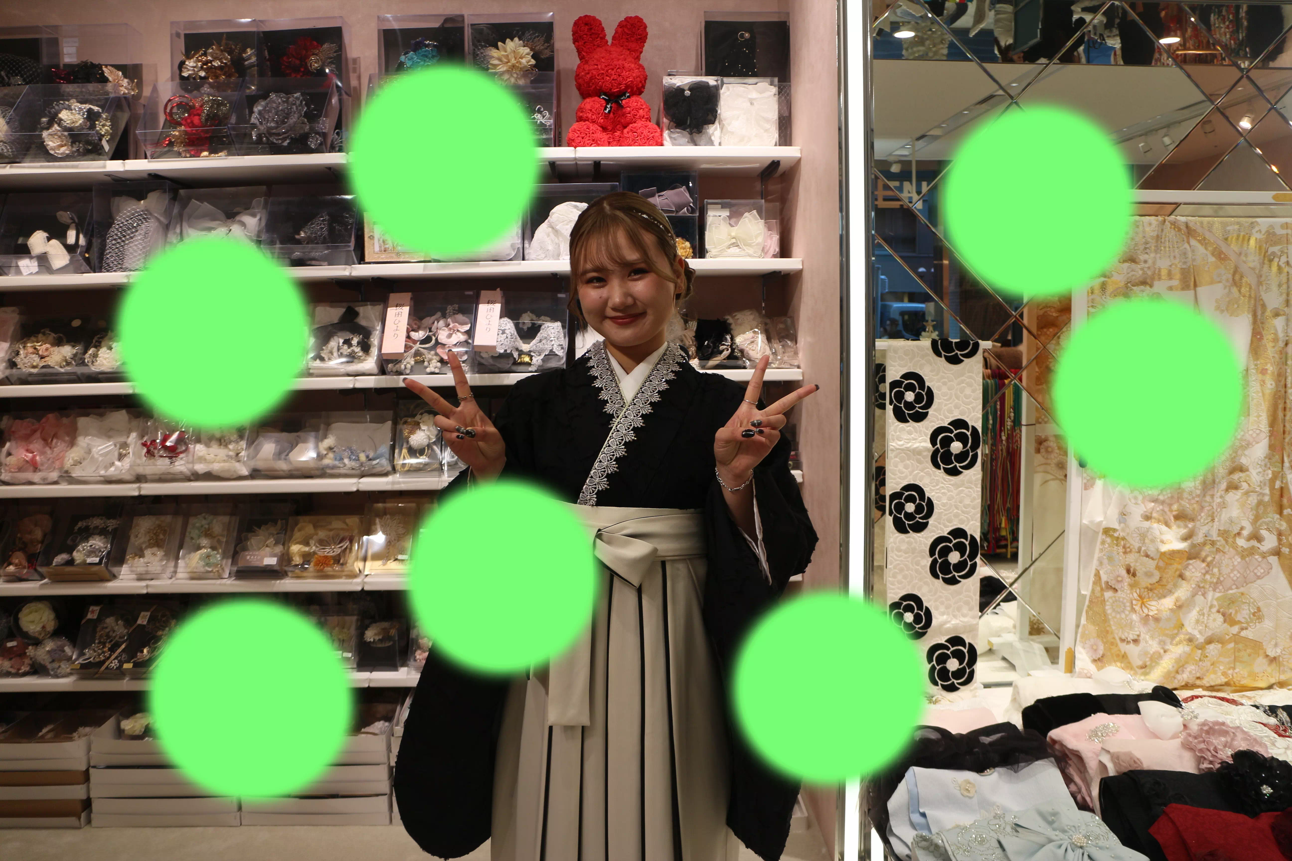 TAKAZEN神戸店　前撮り撮影会　イマドキ　カワイイ　コディネート　振袖　レンタル　袴　