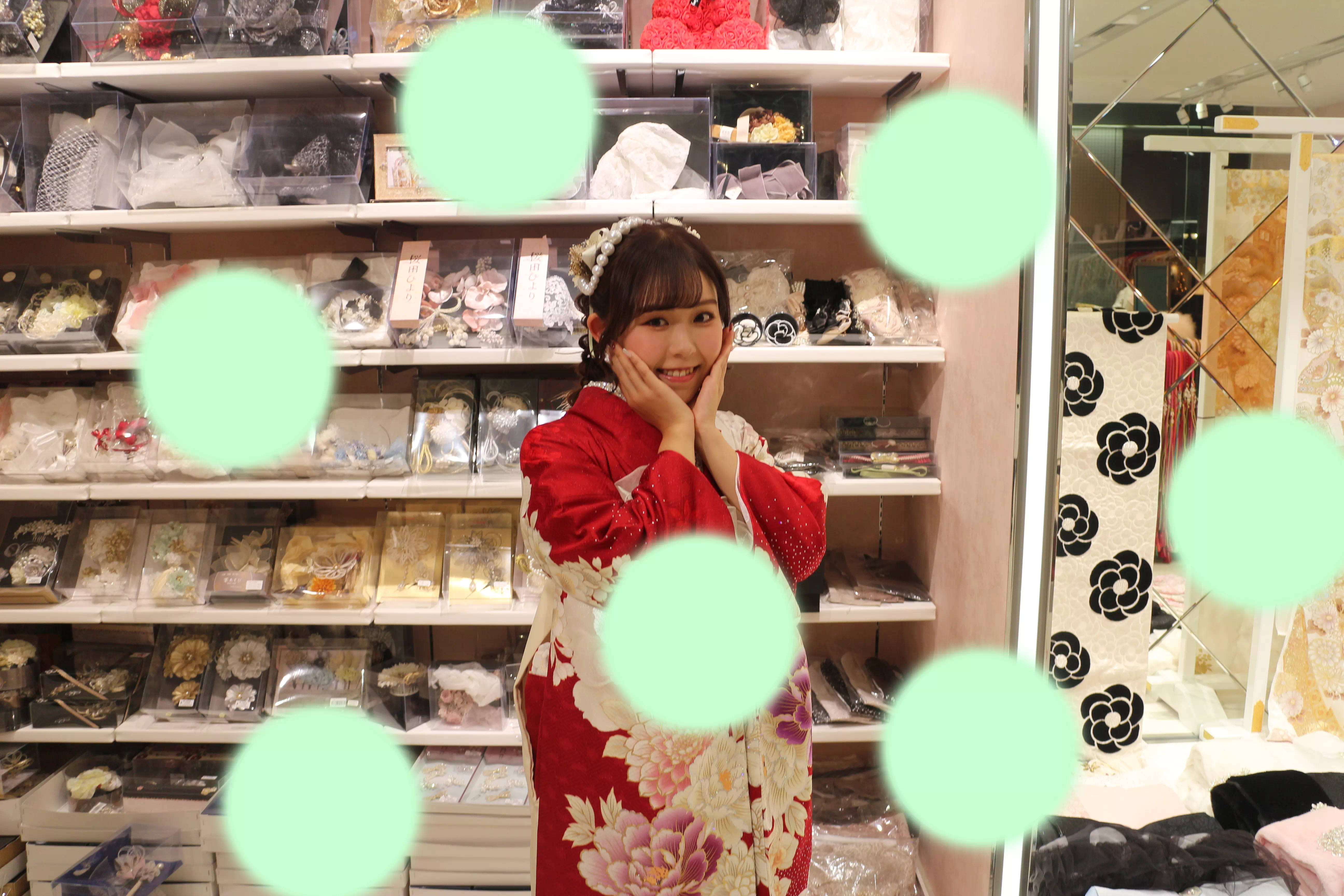 TAKAZEN神戸店　前撮り撮影会　イマドキ　カワイイ　コディネート　振袖　レンタル　袴　