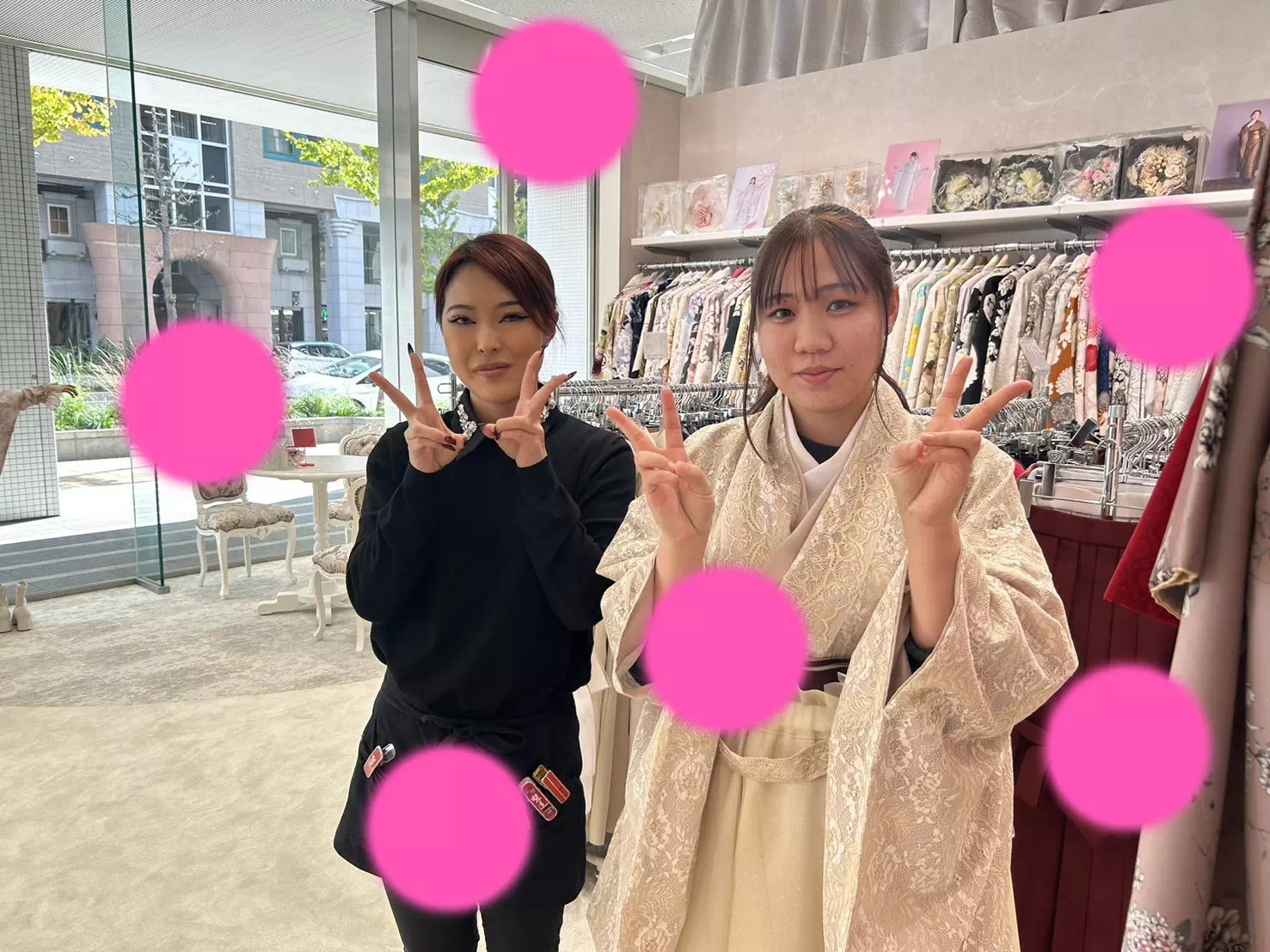 TAKAZEN神戸店　前撮り撮影会　イマドキ　カワイイ　コディネート　振袖　レンタル　袴　